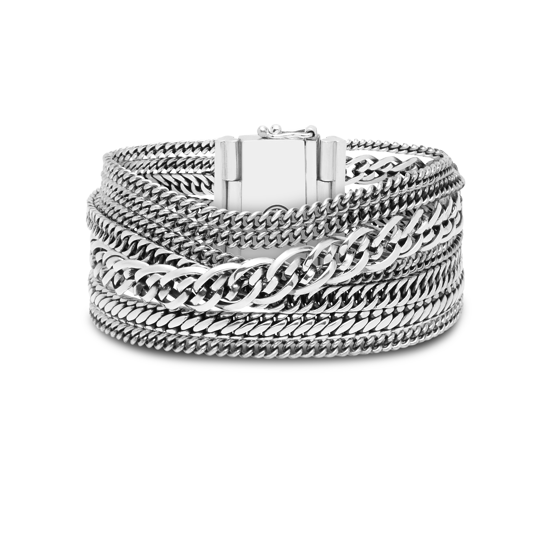 Armband Multi Chain Nathalie van sterling zilver 124