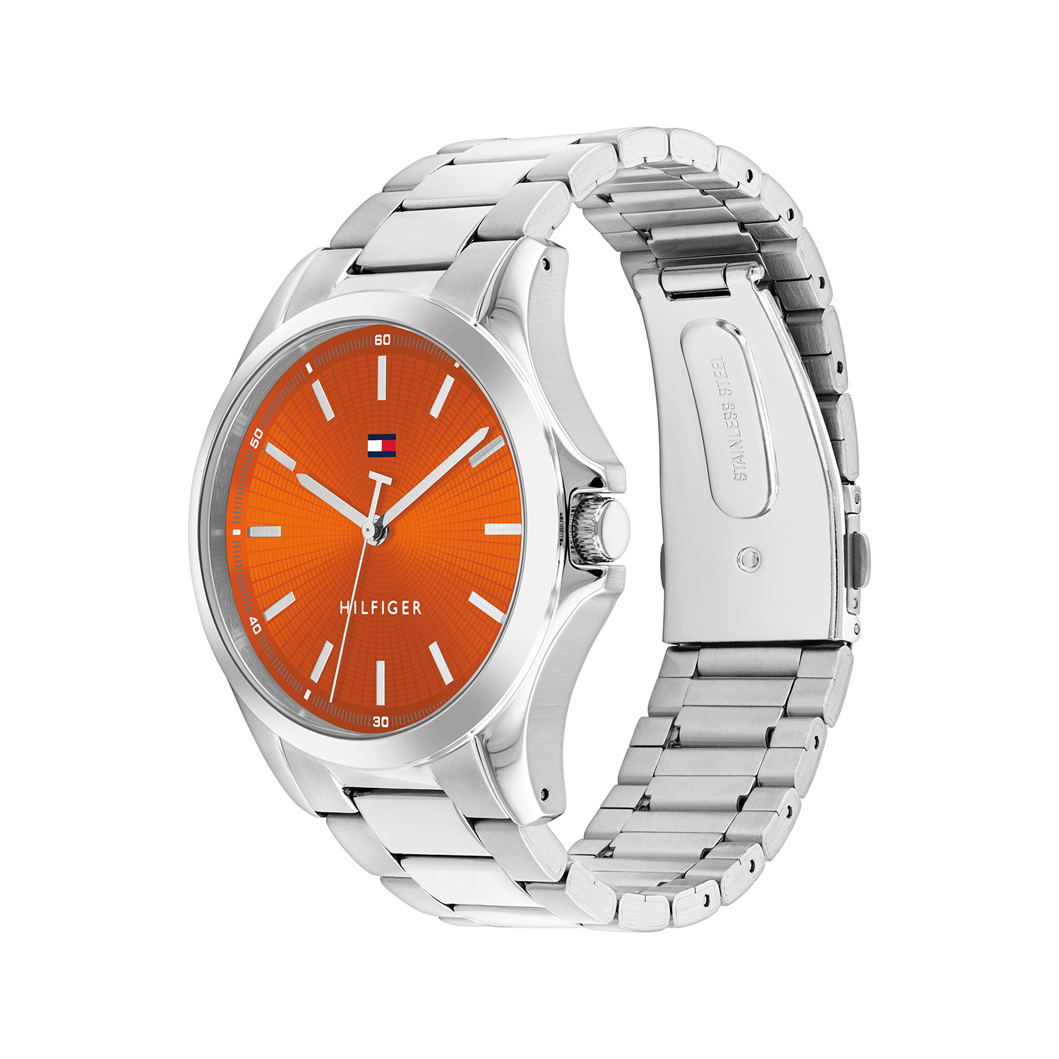 Herenhorloge Bruce Zilver/Oranje - TH1710678