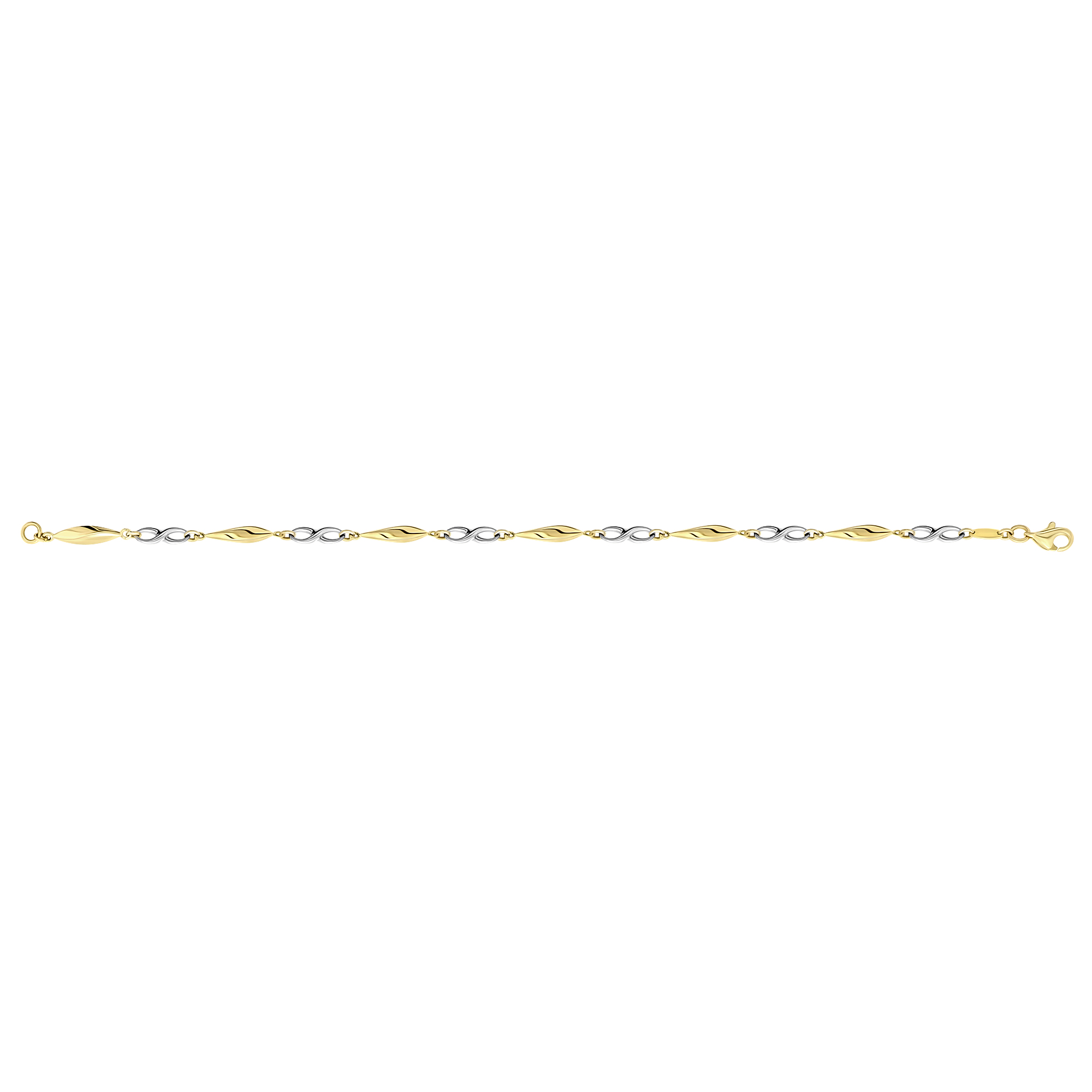 Gouden bicolor armband X3STB212118YW