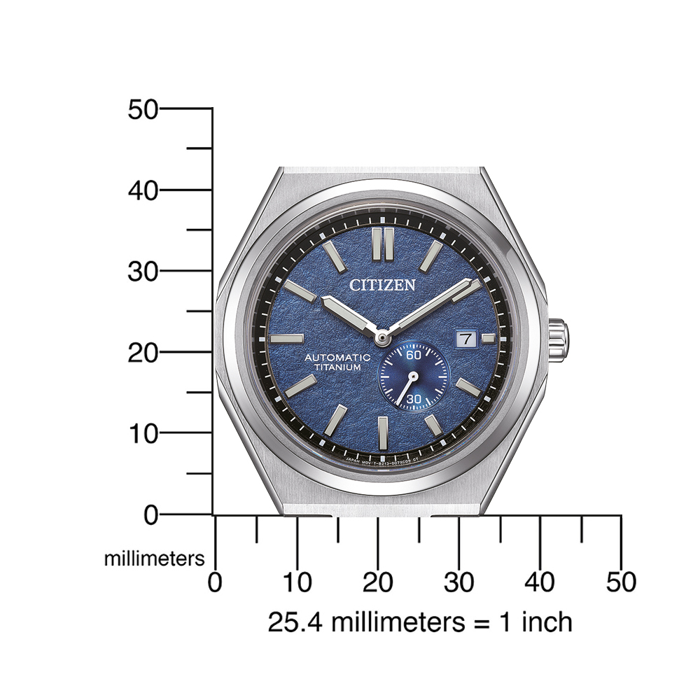 Herenhorloge Automatic Titanium Blauw - NJ0180-80L