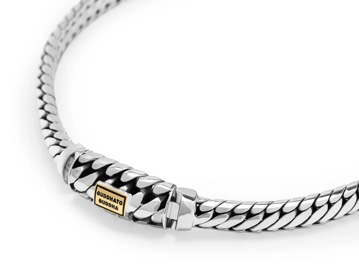 Choker Ben XS Limited van sterling zilver met geelgoud 847