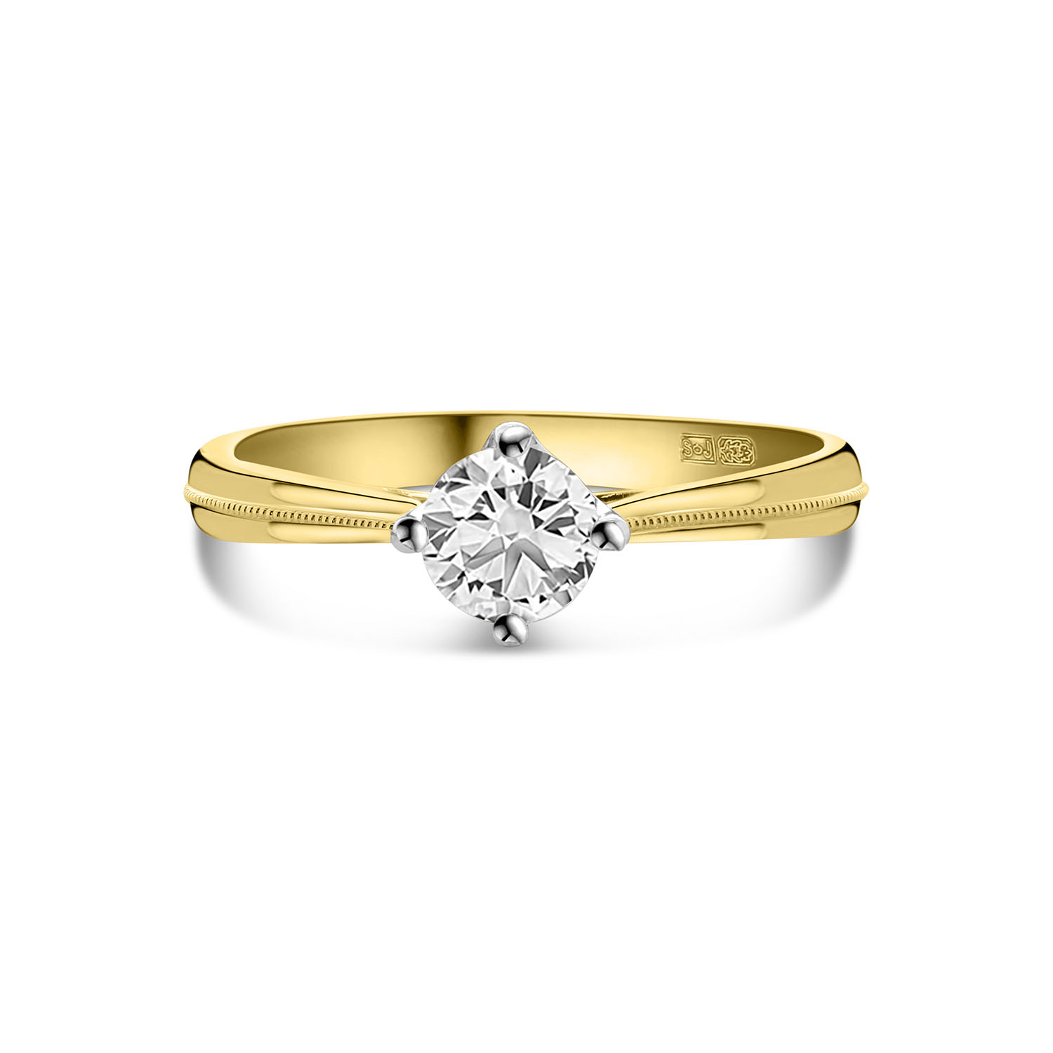 Geelgouden ring met lab grown diamant R092-81865R-LG-070-Y