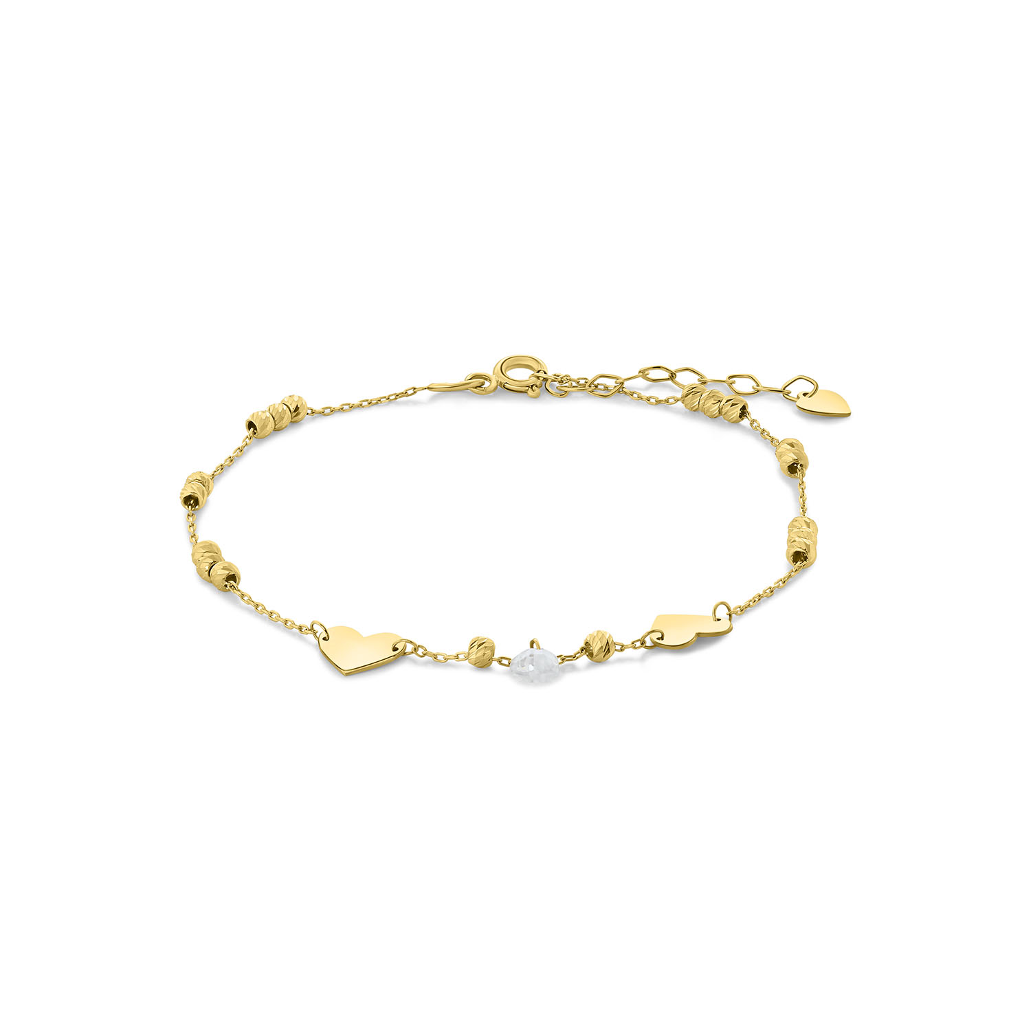 Geelgouden armband fantasie B515-18U25-B0115-CZ-Y