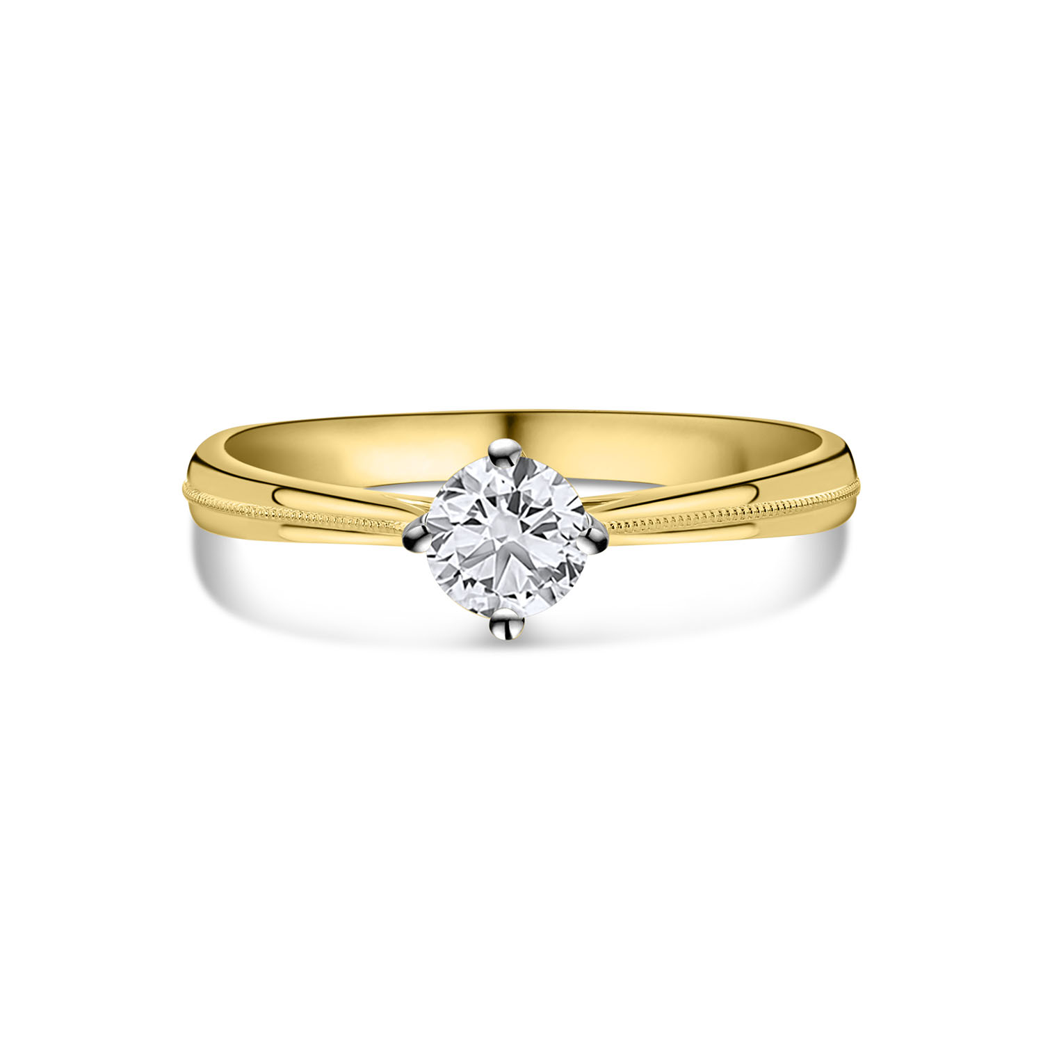 Geelgouden ring met lab grown diamant R092-81865R-LG-050-Y