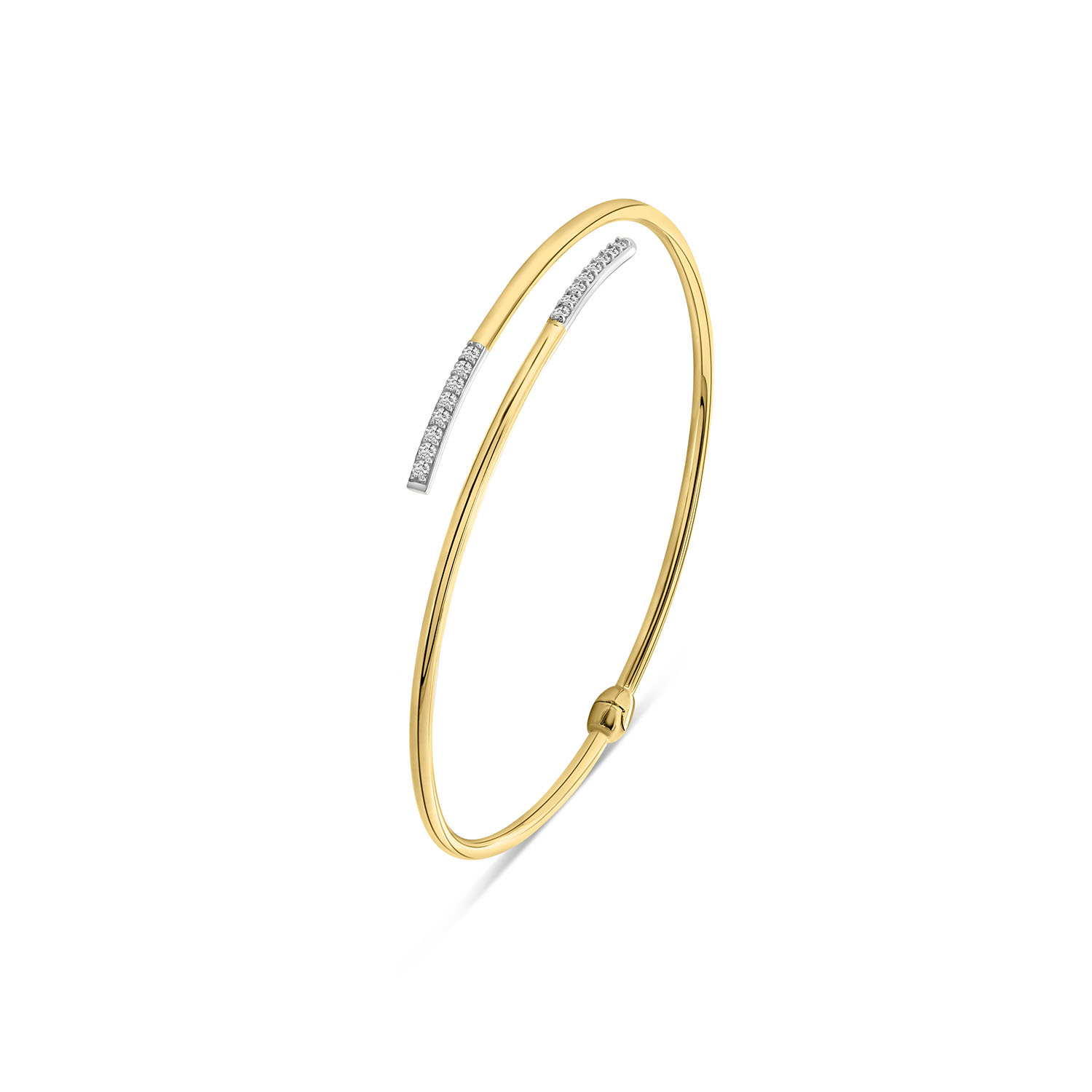 Geelgouden armband met zirkonia B122-VCTB200737-FCZ-Y