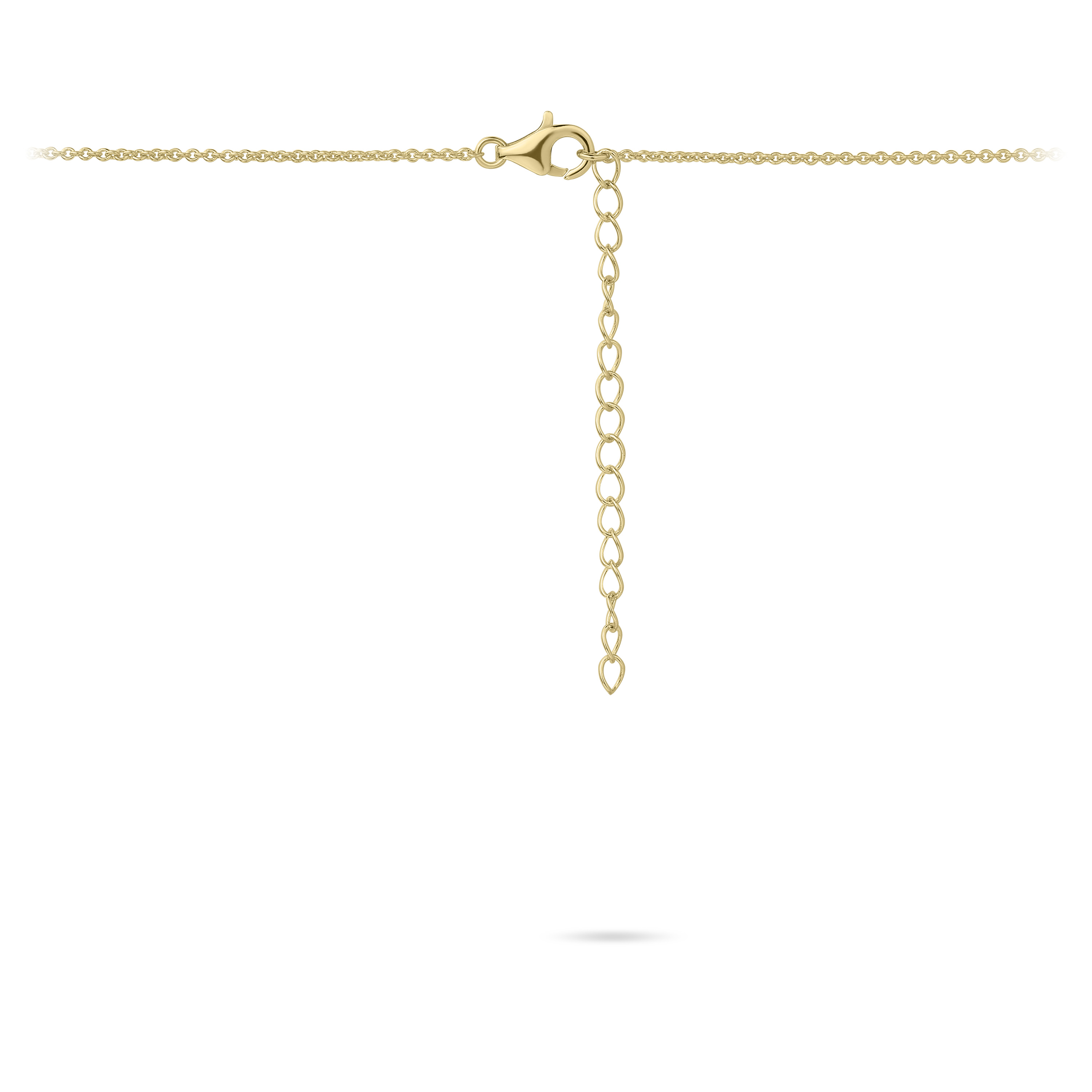 Ketting Hart gold plated sterling zilver met zirkonia - S1006Y