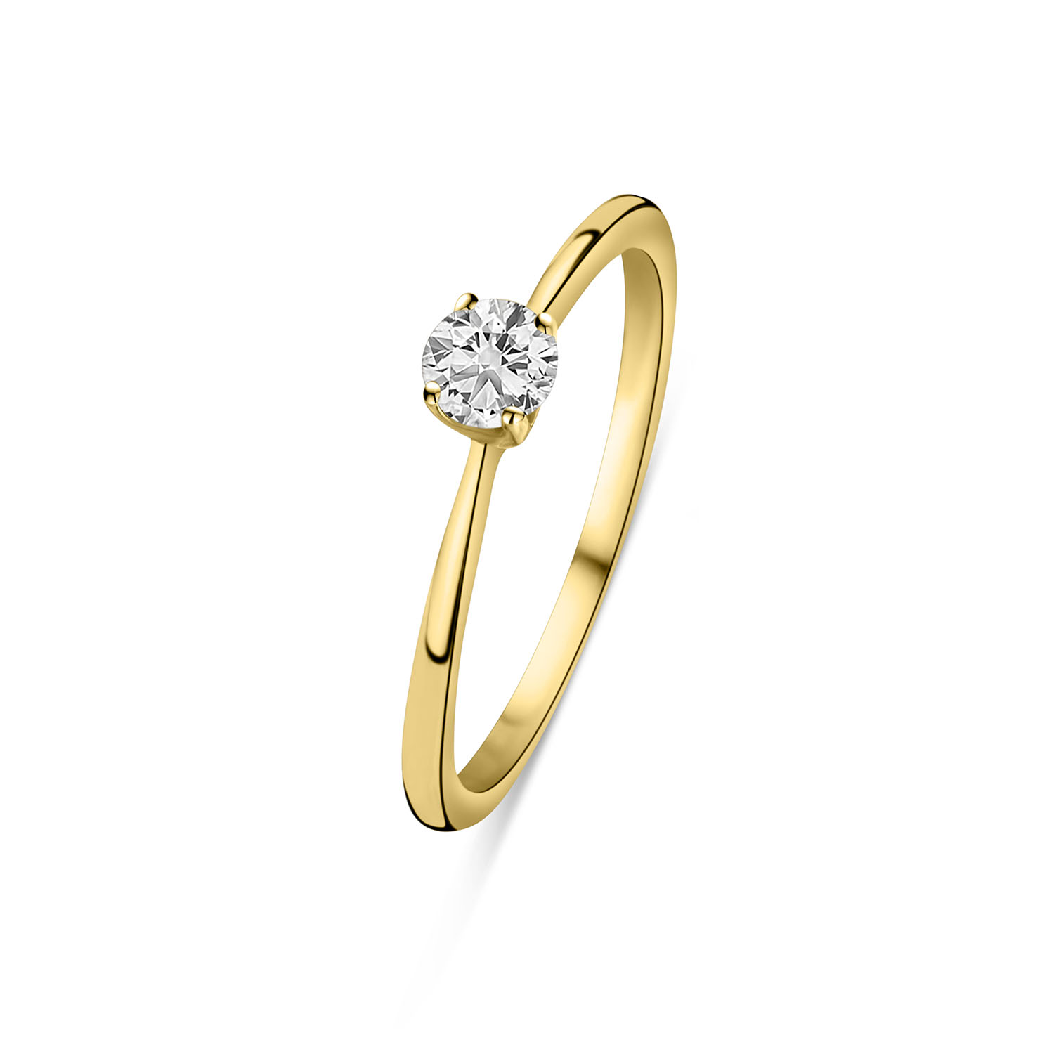 Geelgouden ring met Lab grown diamant R159-R23MK0002-LG-020-Y