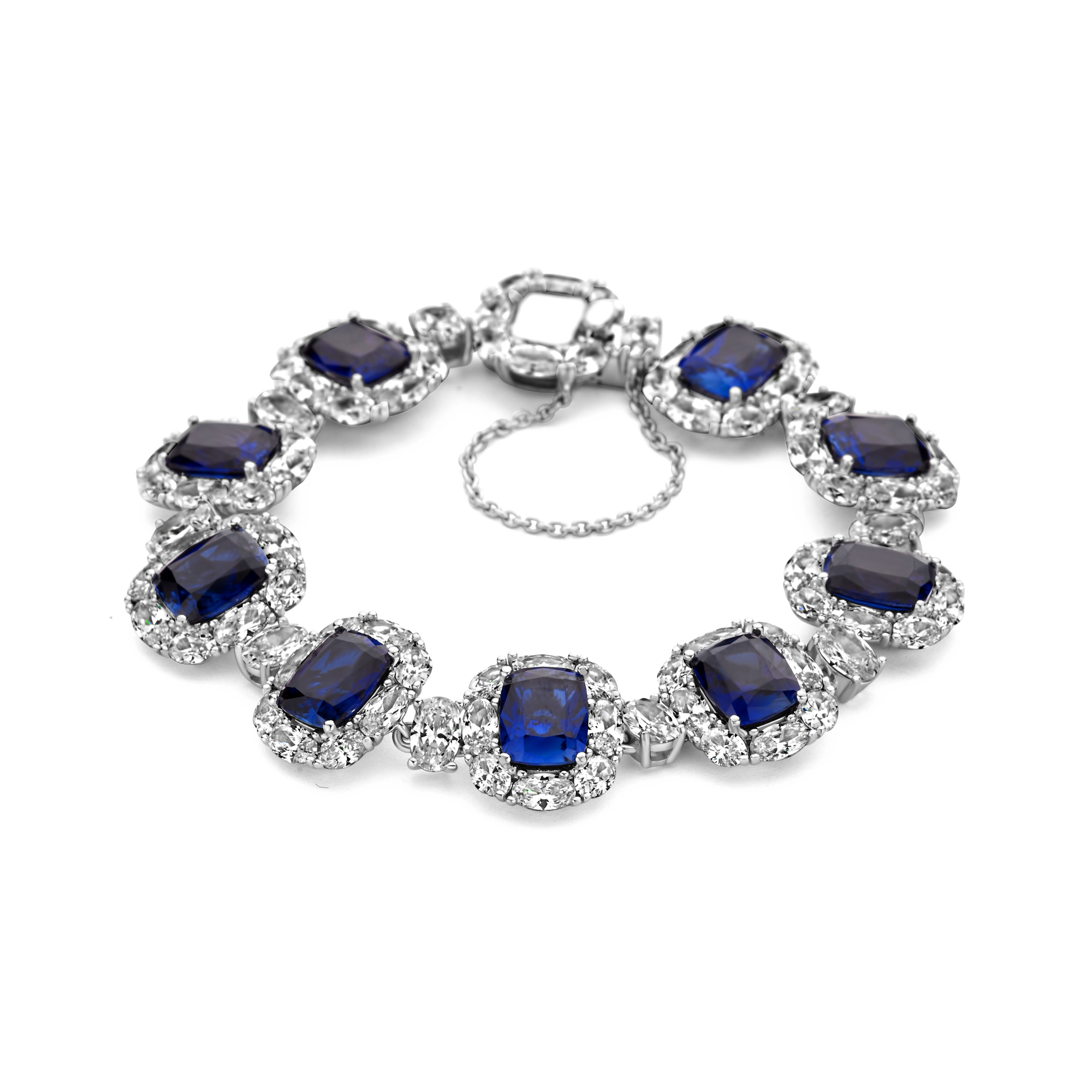 Armband sterling zilver met blauwe zirkonia - HB21B1933ABL