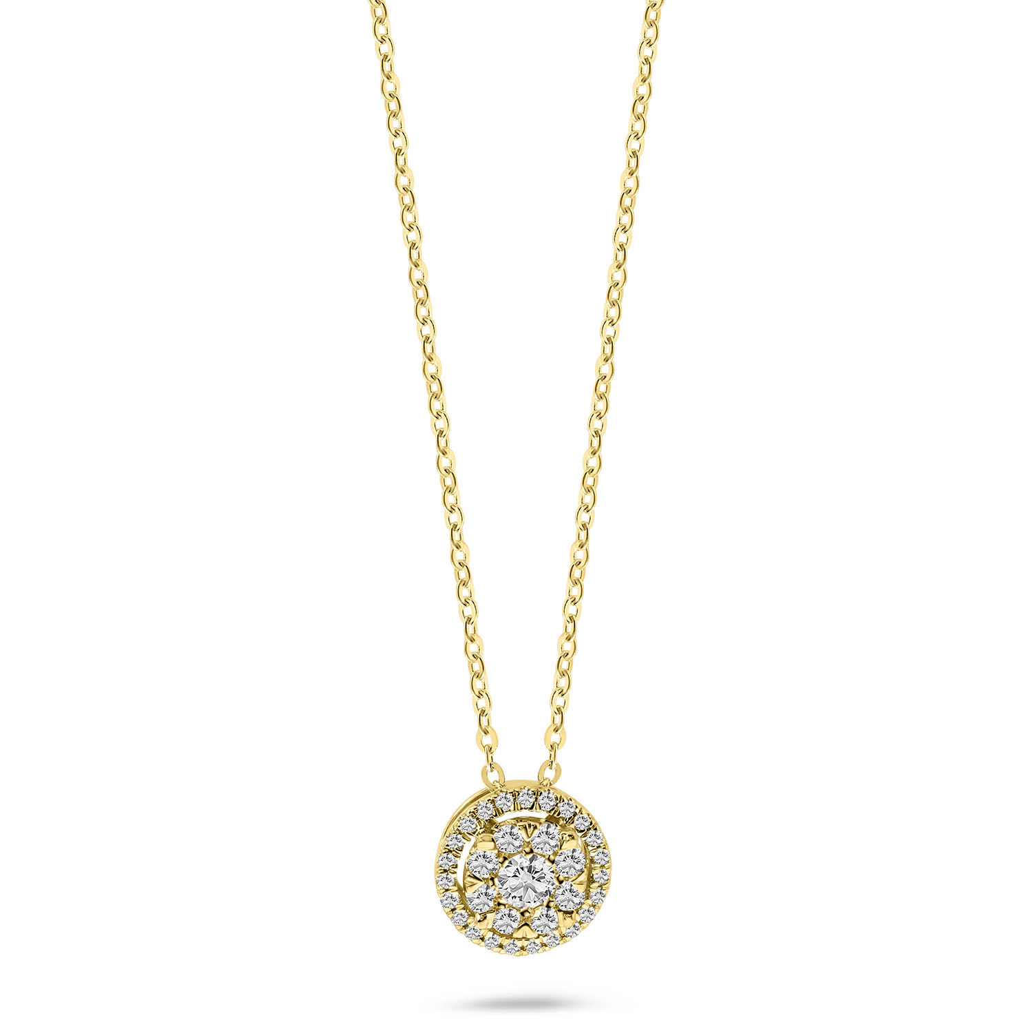 Geelgouden ketting met lab grown diamanten N159-3266909000355-LG-Y