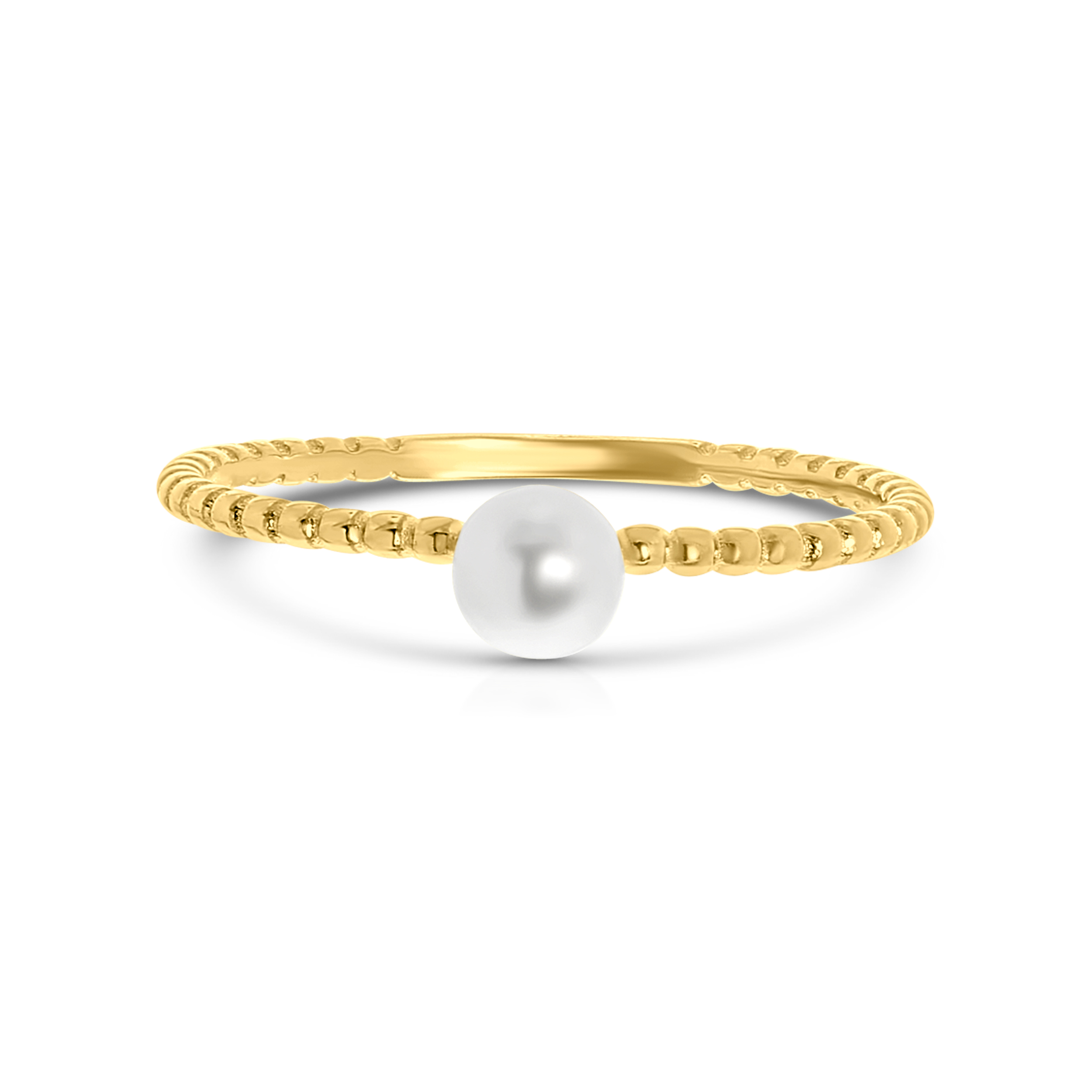 Geelgouden parel ring R470-AG1649-2510-Y