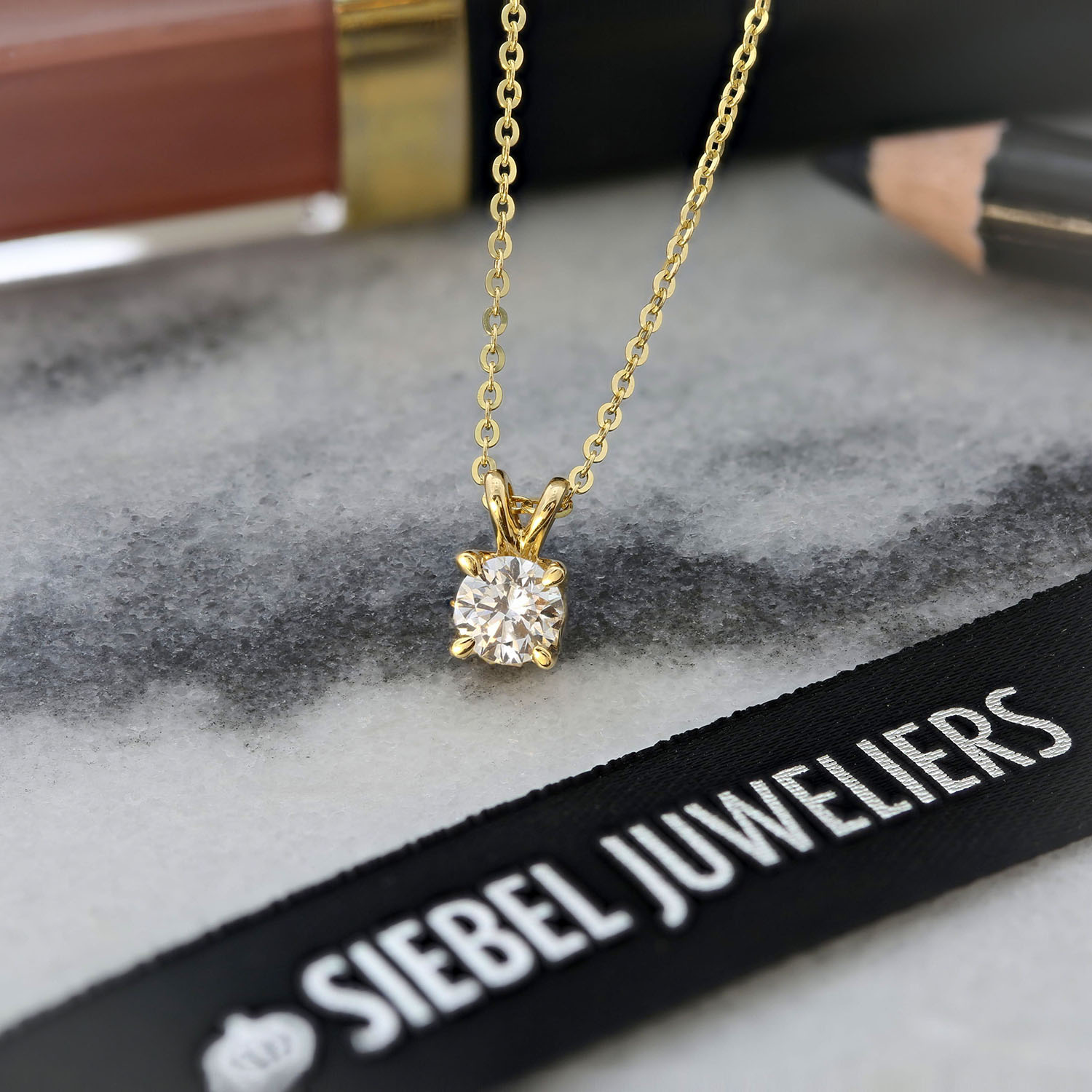 Geelgouden ketting met lab grown diamant N159-P23MK0001C-LG-050-Y