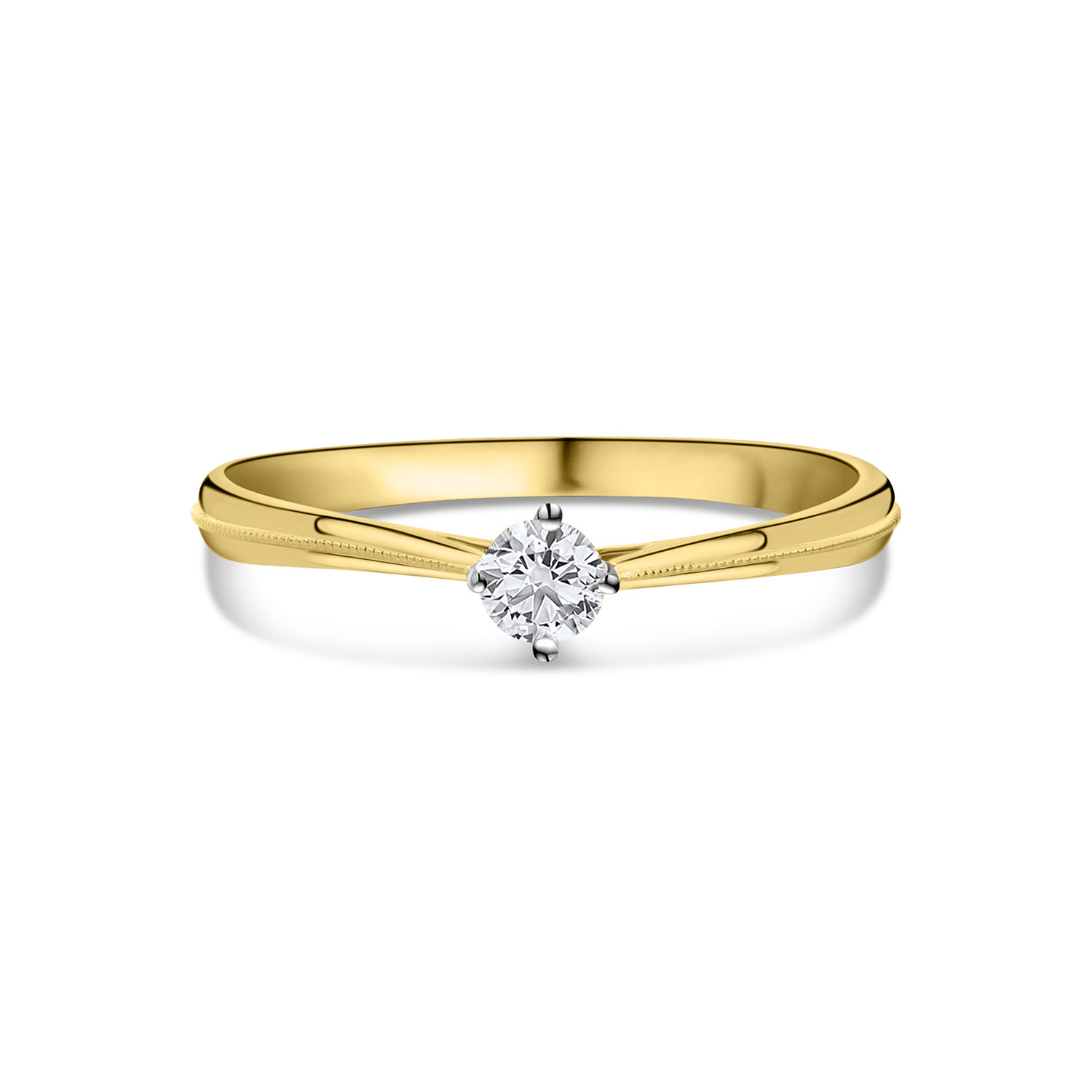 Geelgouden ring met lab grown diamant R092-81865R-LG-020-Y