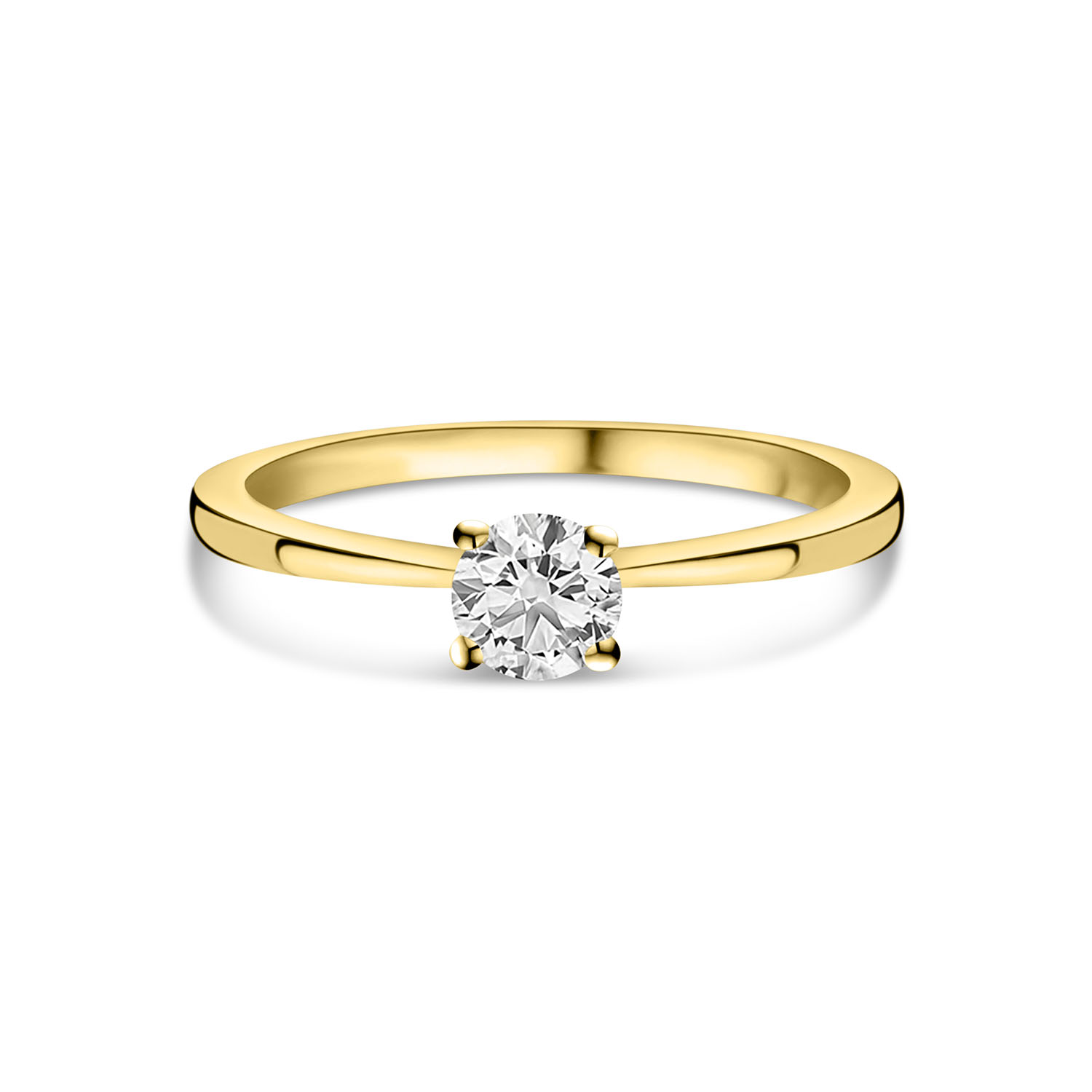 Geelgouden ring solitair met lab grown diamant R159-R23MK0003-LG-030-Y