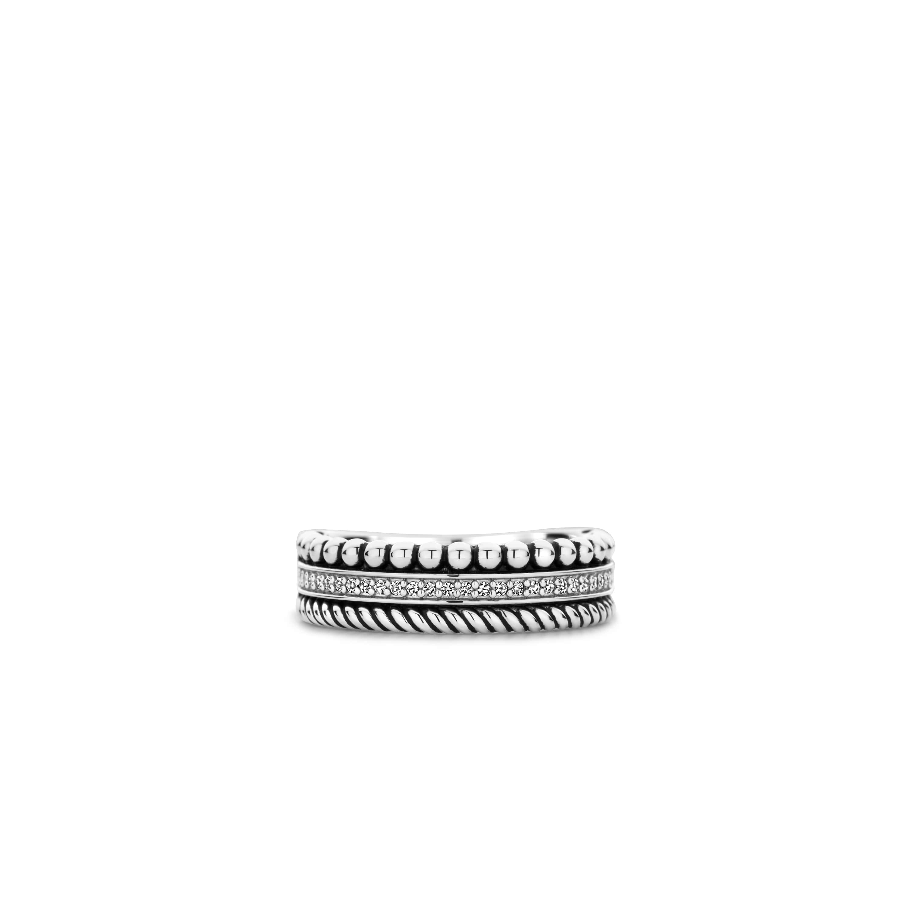 Ring sterling zilver met zirkonia - 12342ZI