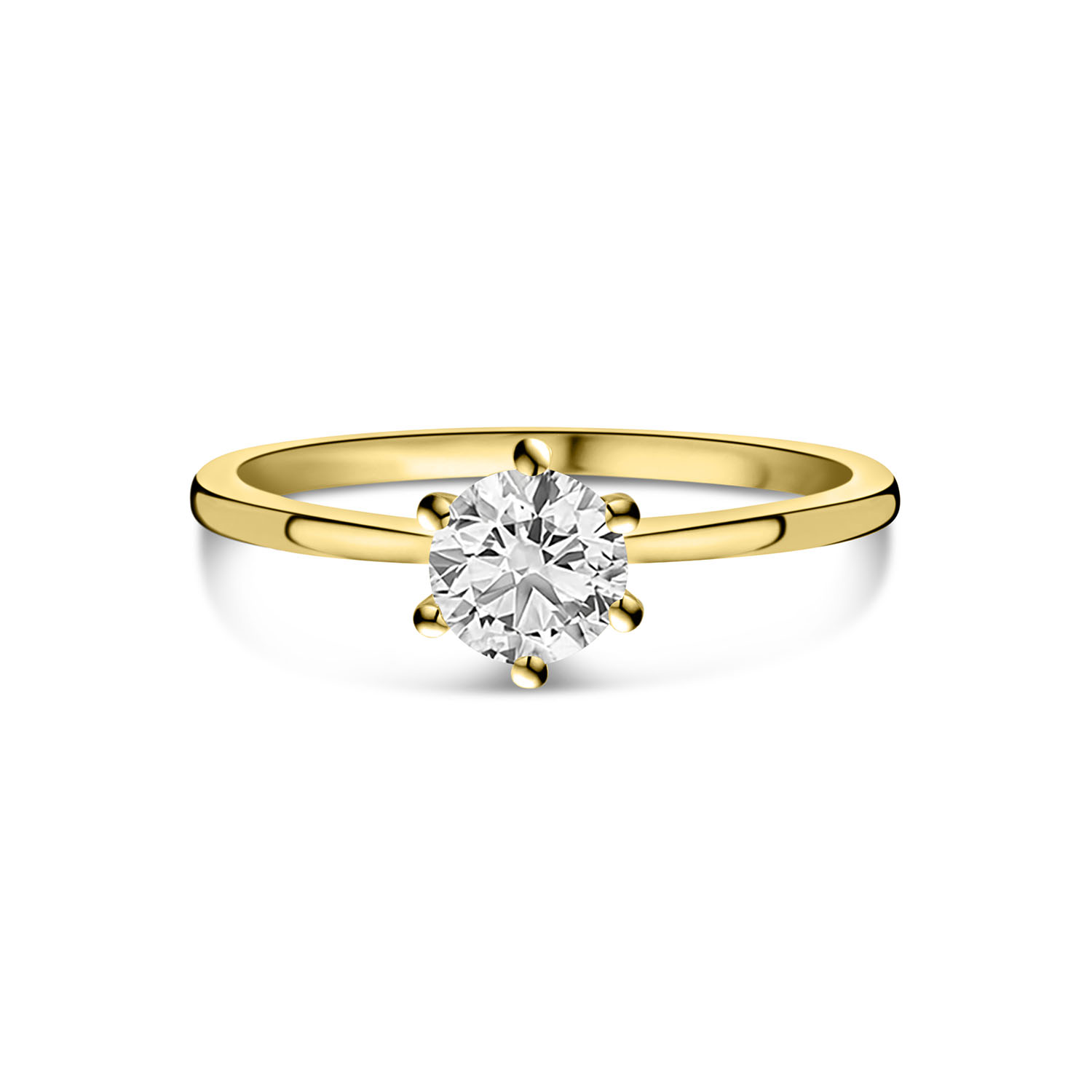 Geelgouden ring solitair met lab grown diamant R159-R23KG0397G-LG-070-Y