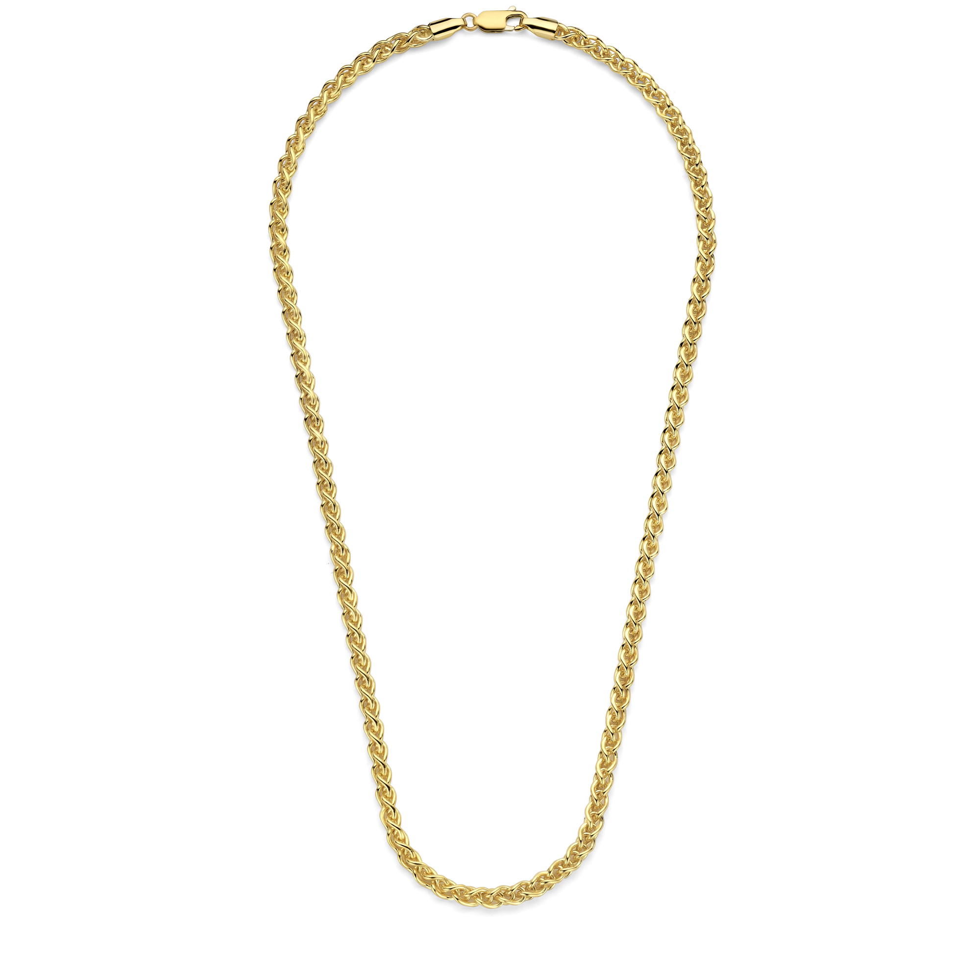 Schakelketting van goud met zilveren kern 4 mm - 40-SPI0445