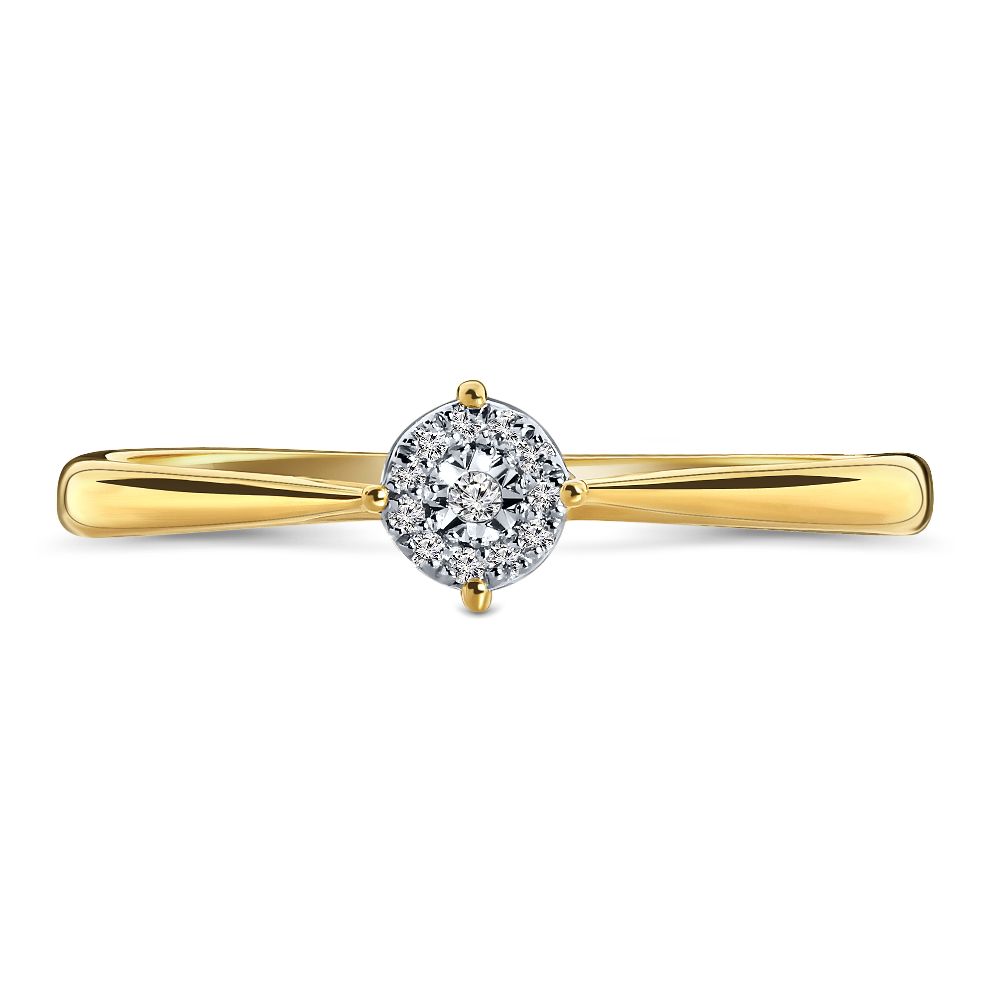 Geelgouden ring met diamant 55153R017-Y