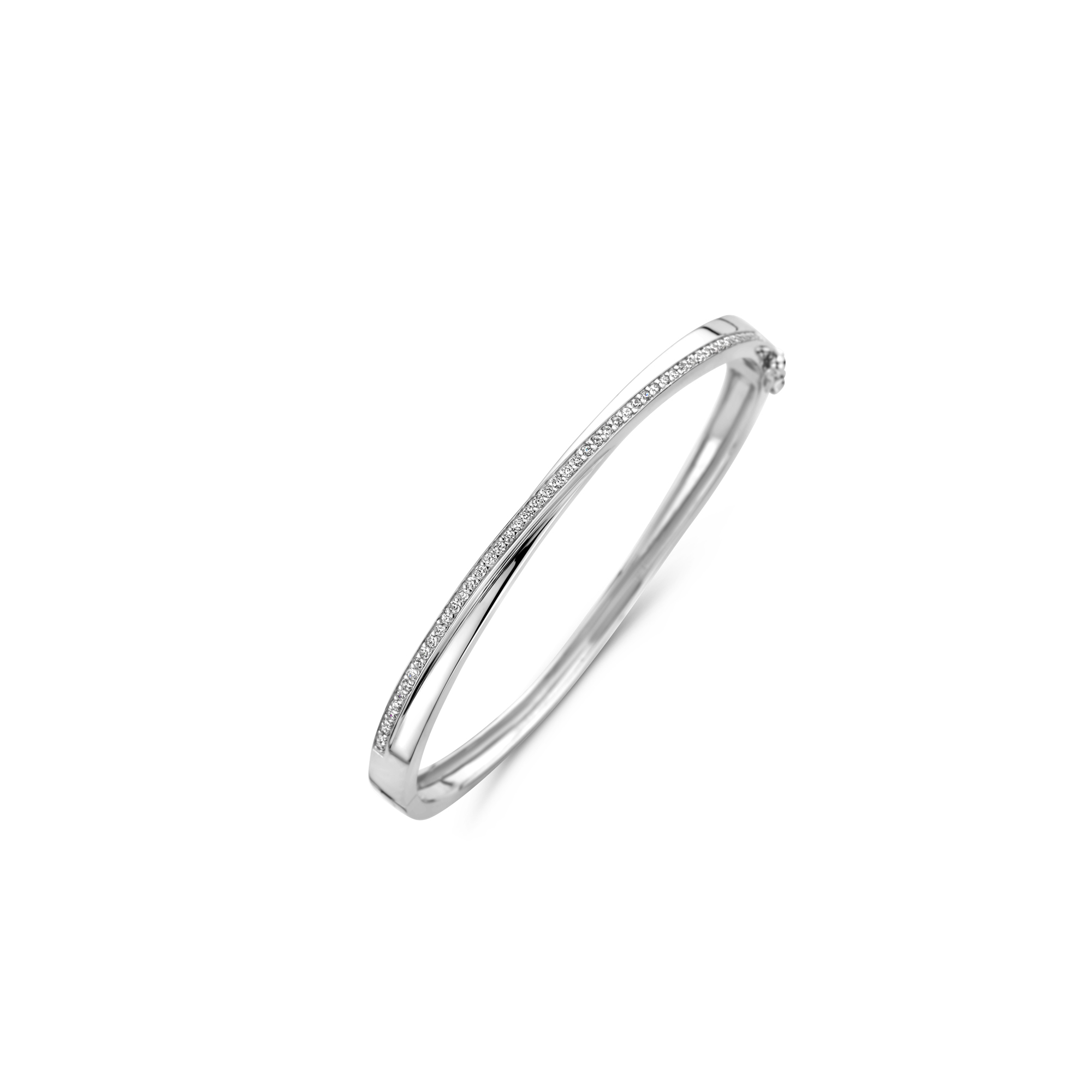 Bangle van sterling zilver met zirkonia 61-1688-7080