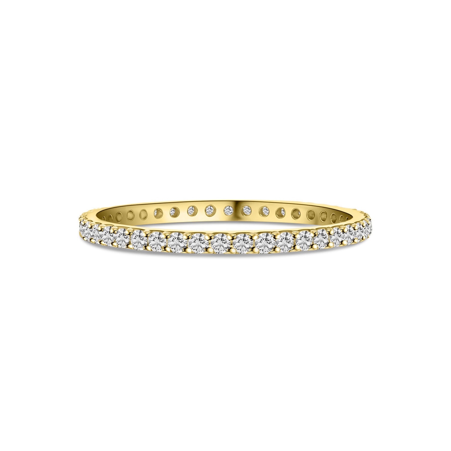 Geelgouden eternity ring met diamanten R177-UFOH9501-Y