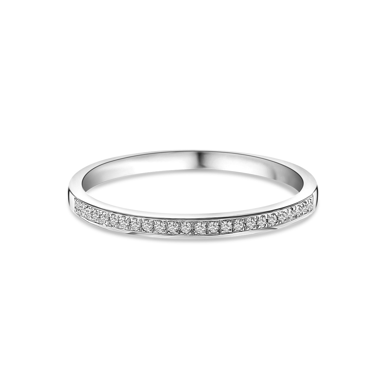 Witgouden ring met diamant 63871R001