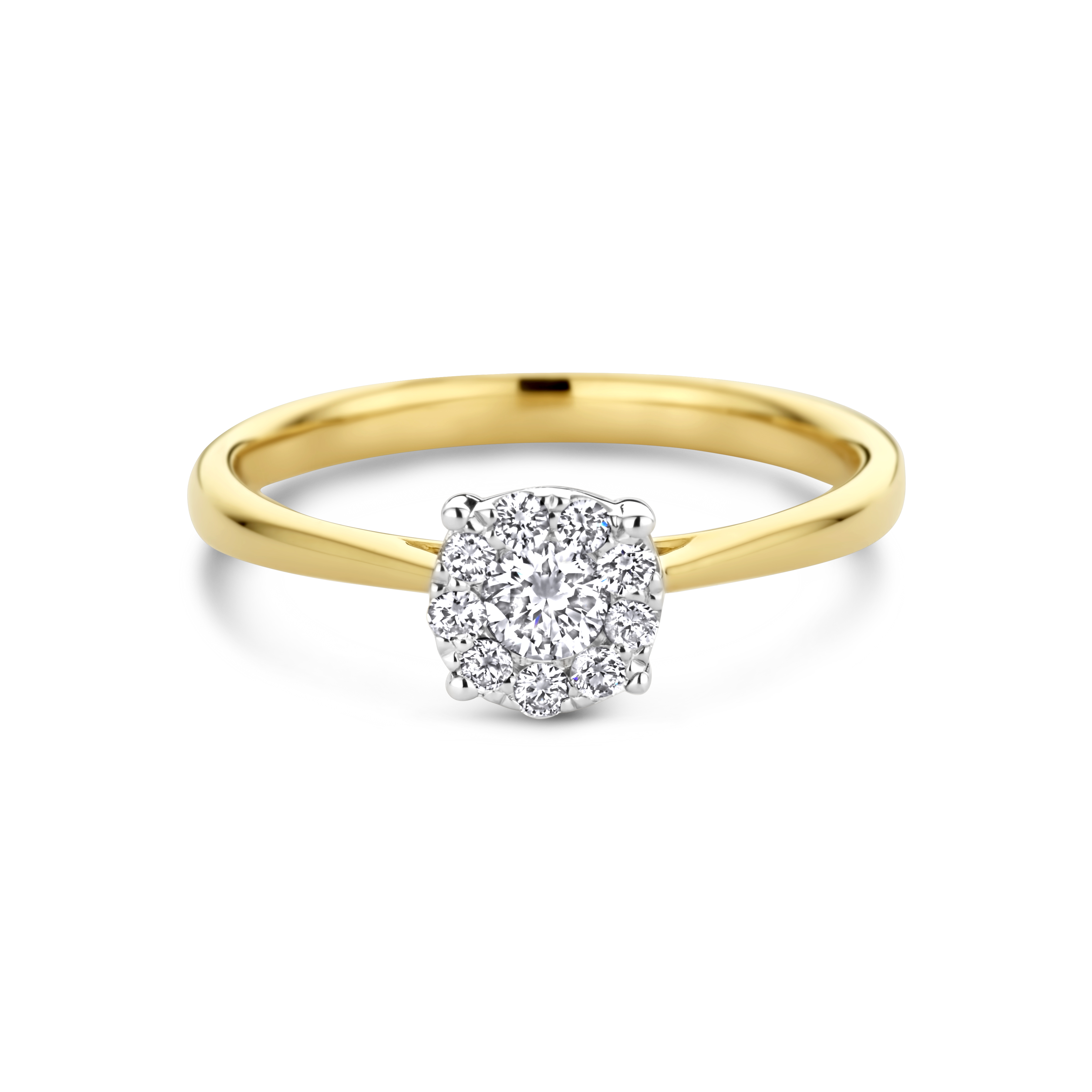 Geelgouden ring met diamant 42111303