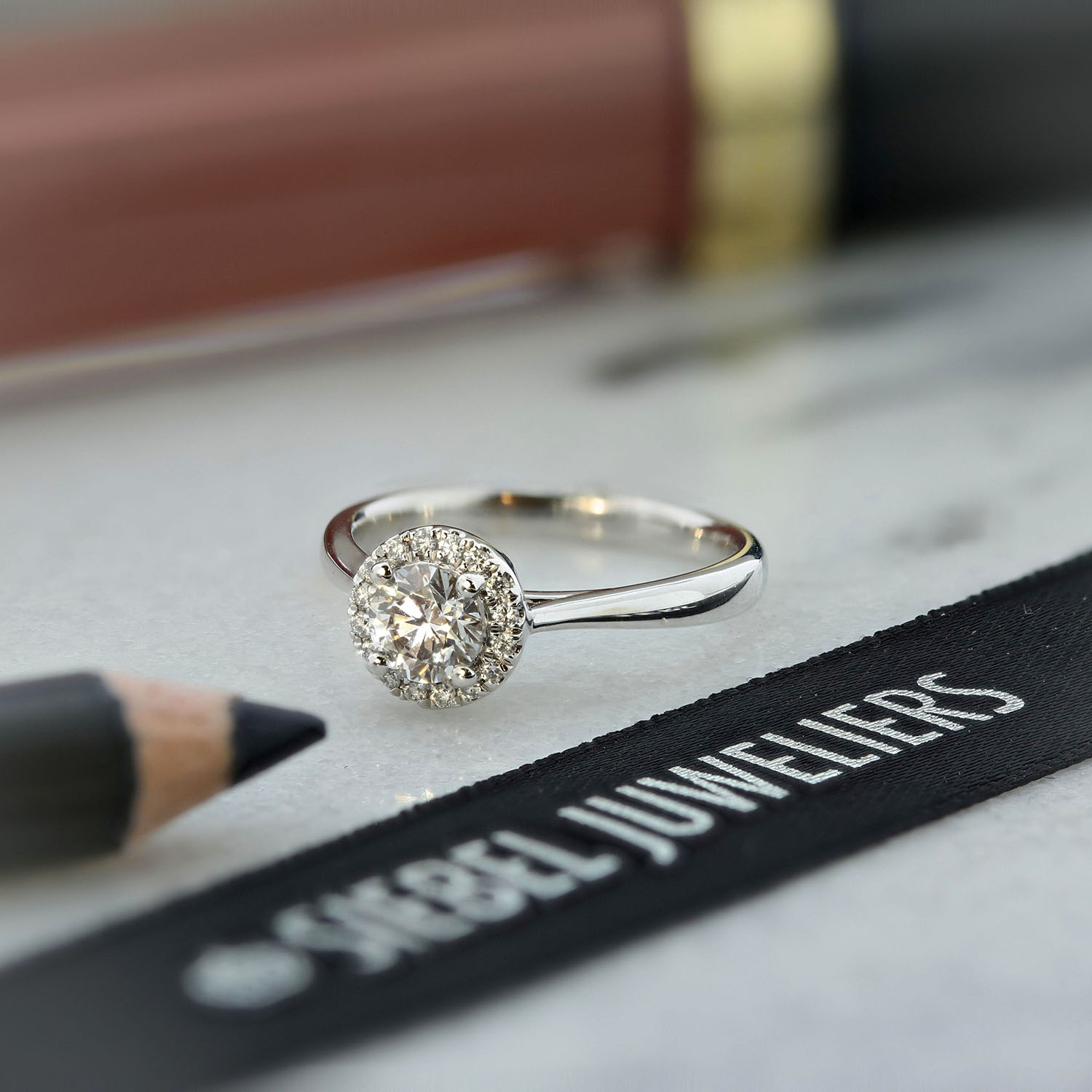 Witgouden ring met lab grown diamanten R092-62612R025-LG-W