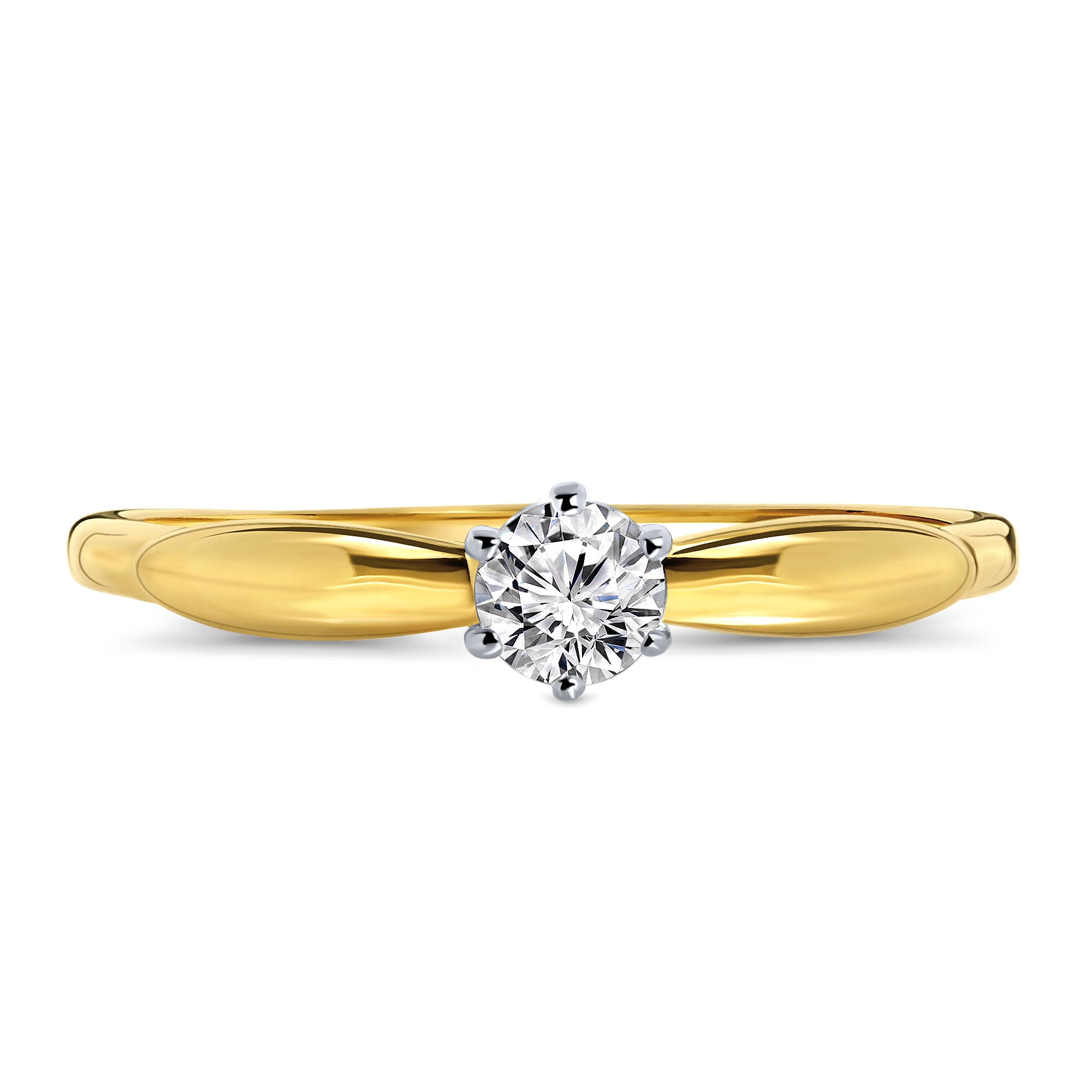 Geelgouden ring met zirkonia R03-59868-Z-Y