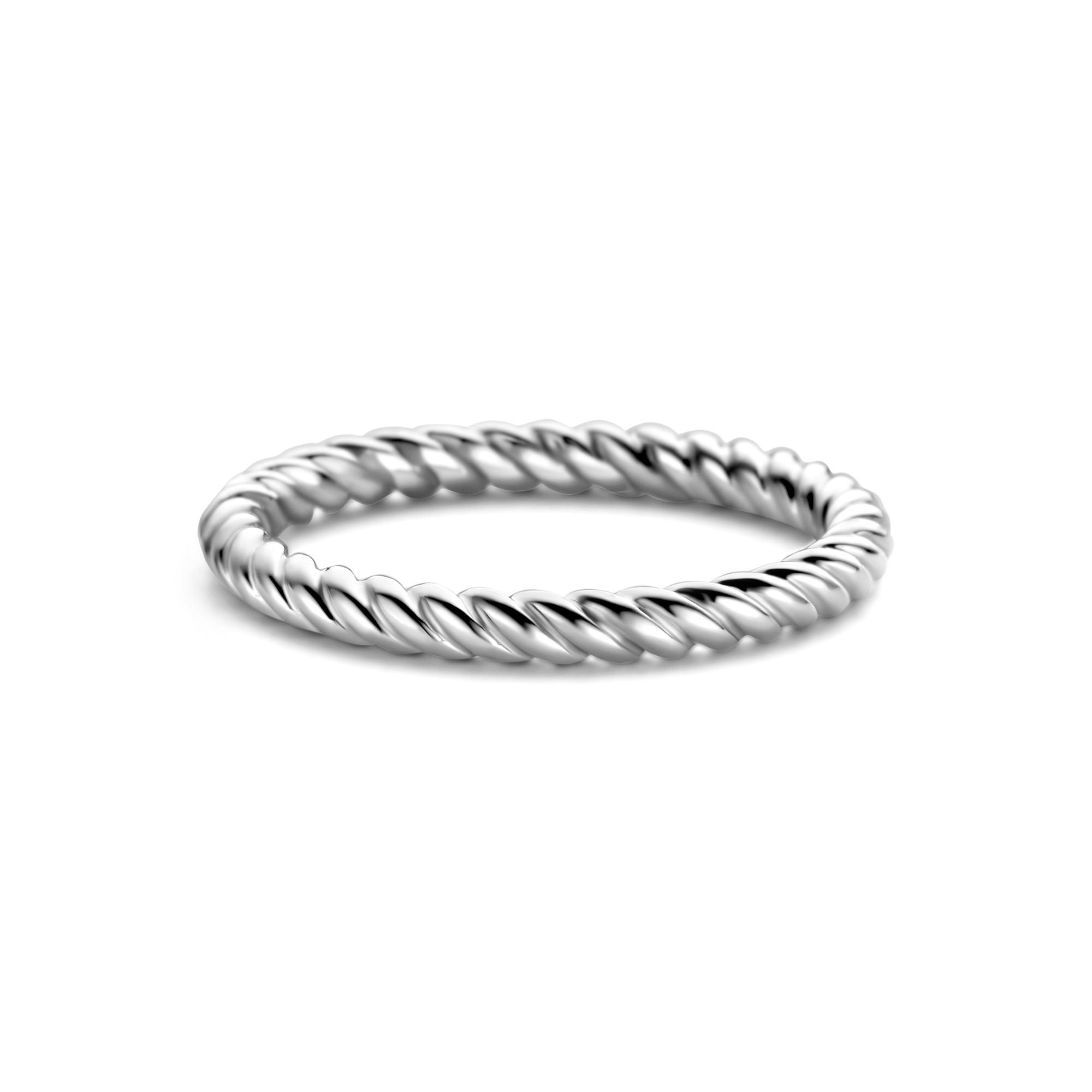 Sterling Zilveren ring met een dikte van 2mm