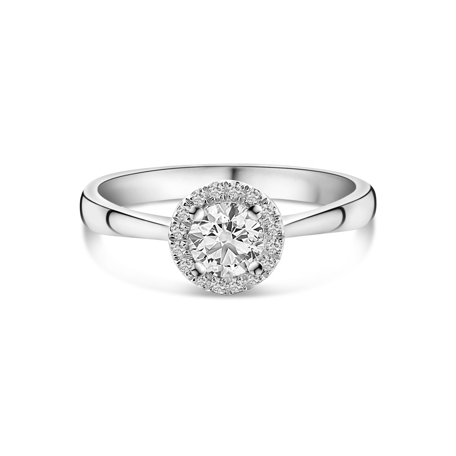 Witgouden ring met lab grown diamanten R092-62612R025-LG-W