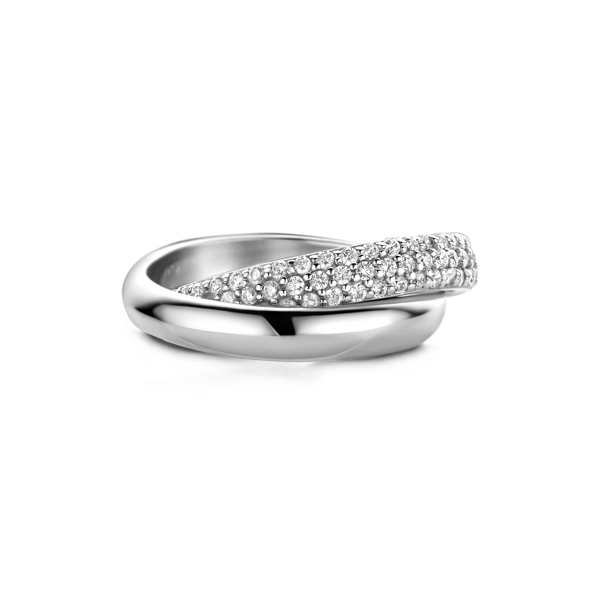 Sterling Zilveren ring met zirkonia 1-9416-01