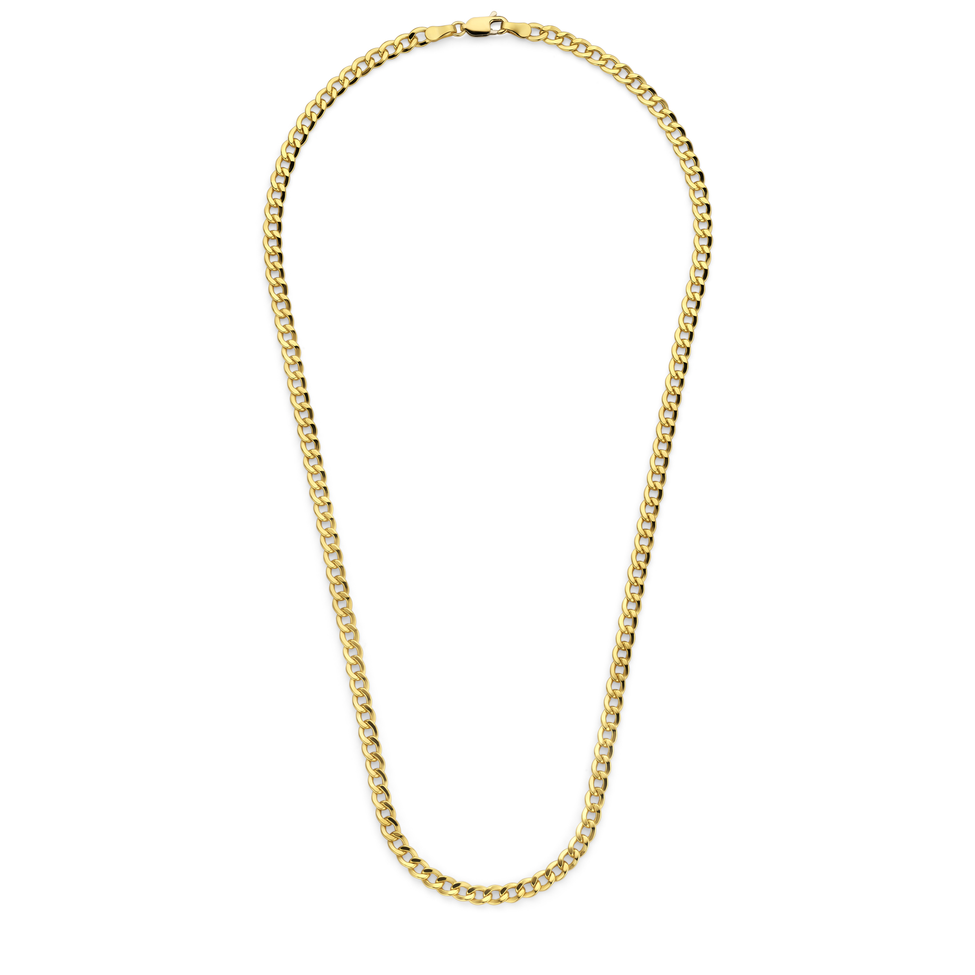 Schakelketting van goud met zilveren kern 4 mm - 40-G04-Y