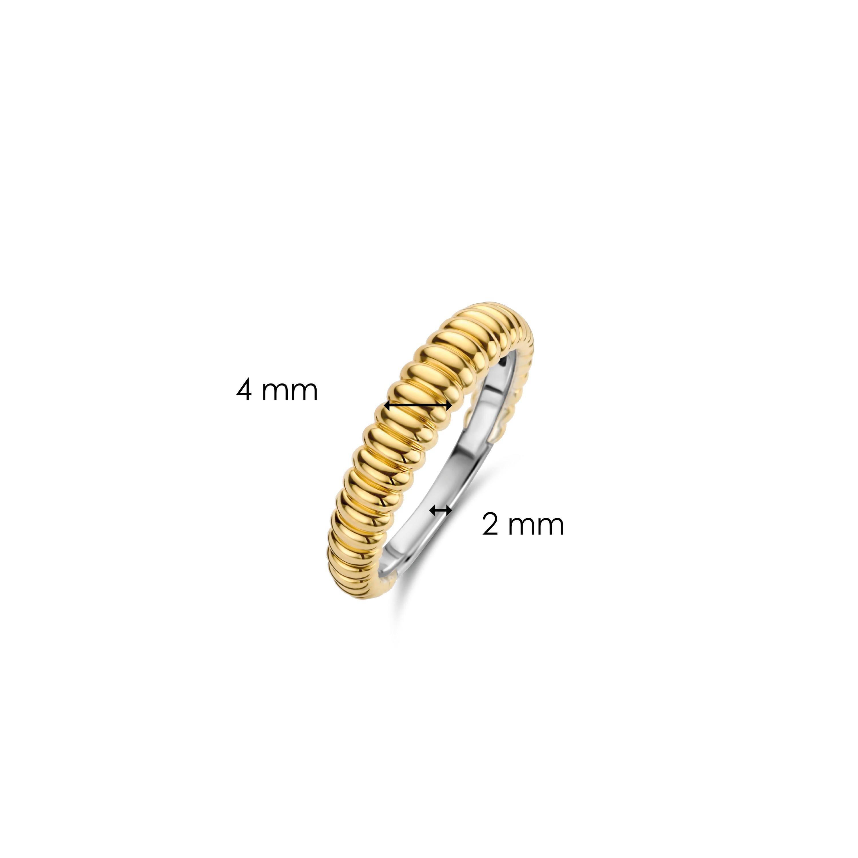 Ring van gold plated sterling zilver 12218SY