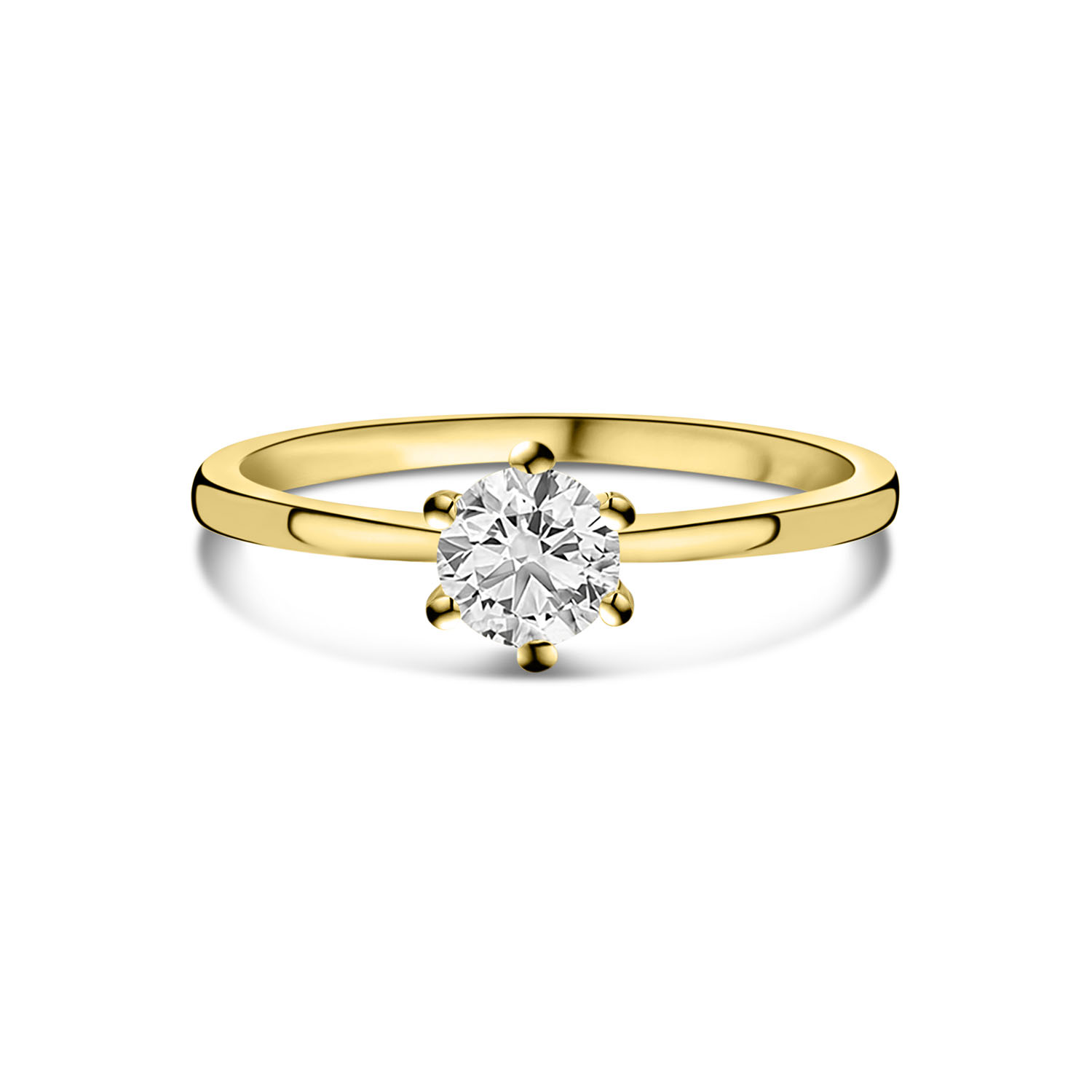 Geelgouden ring solitair met lab grown diamant R159-R23KG0397F-LG-060-Y