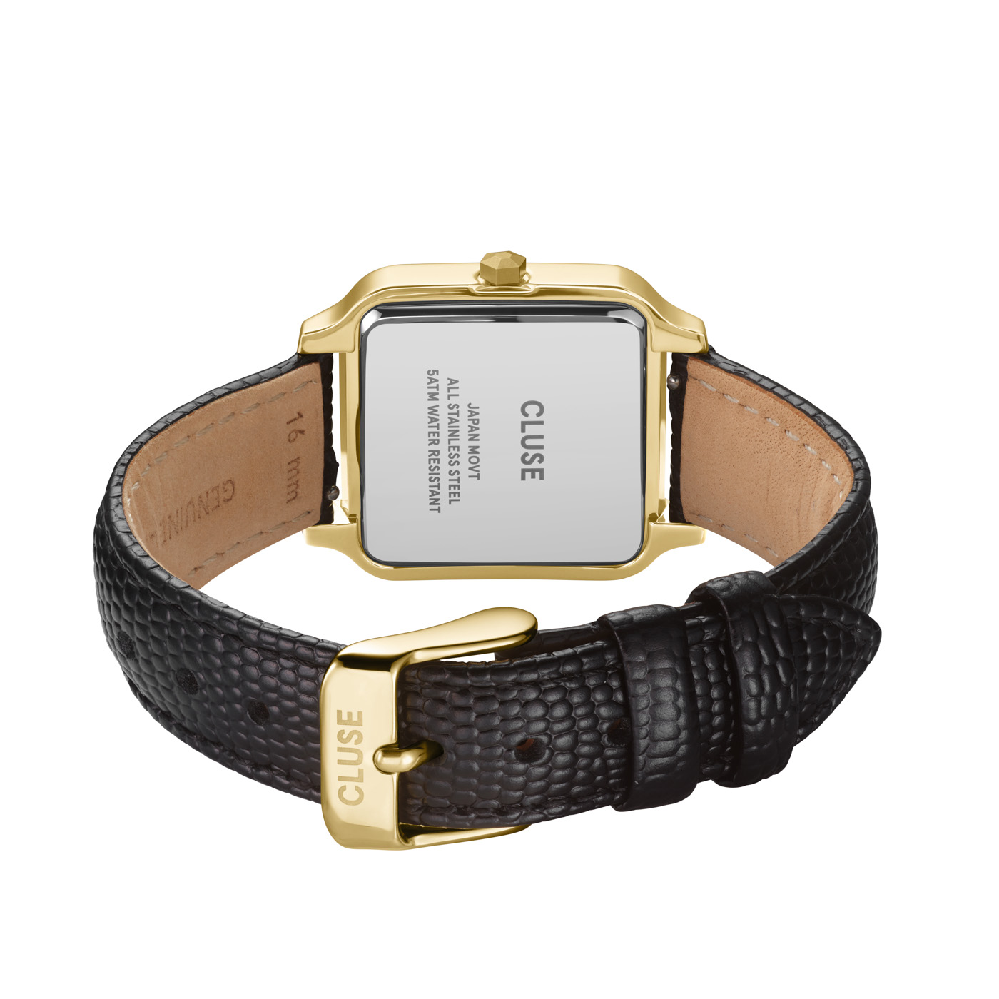 Gracieuse dameshorloge Lizard Black/Gold CW11903