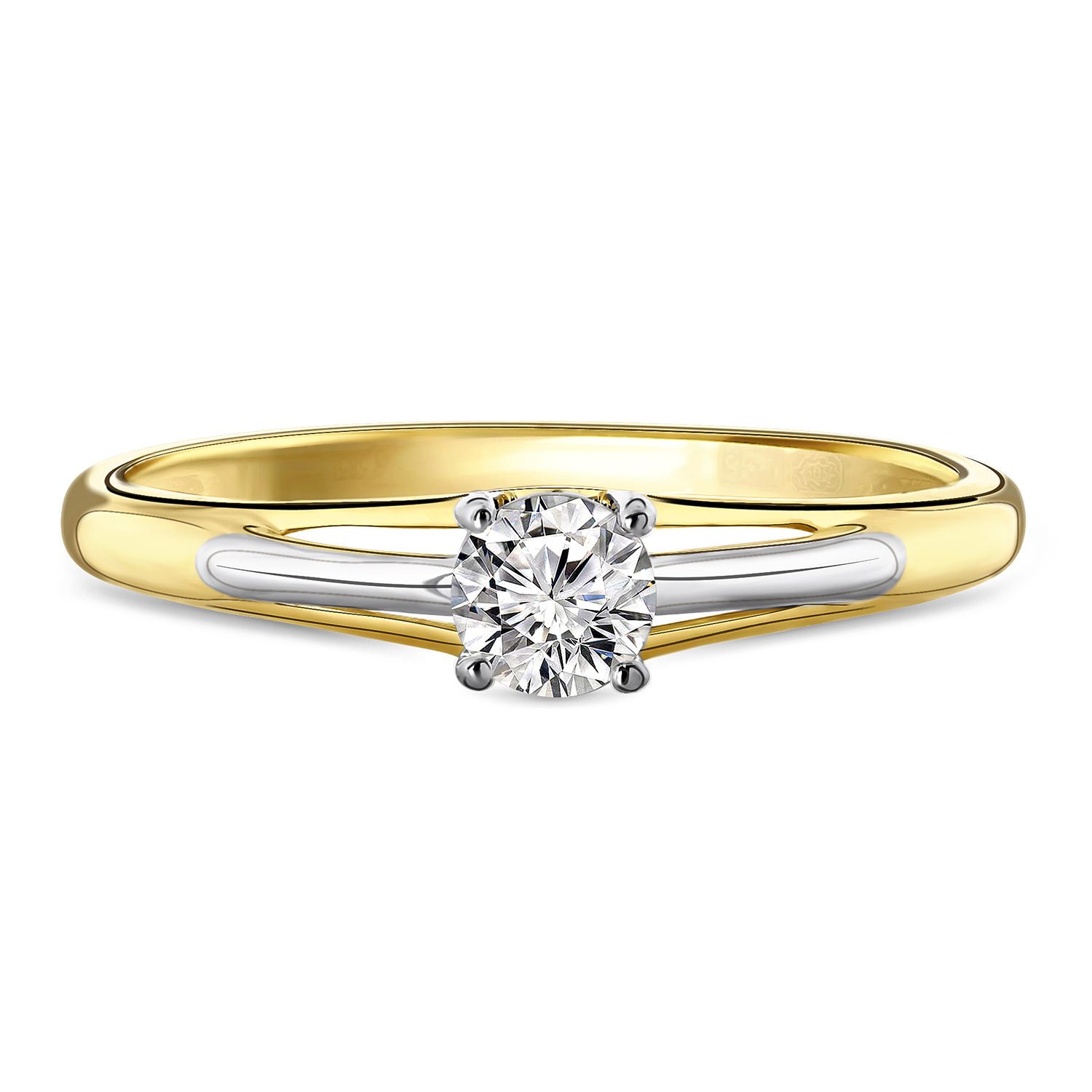 Gouden ring met zirkonia R03-59869-Z