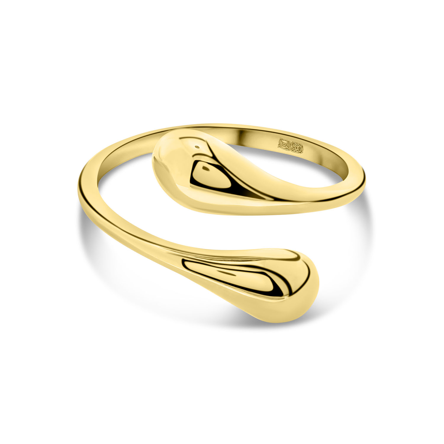 Geelgouden ring fantasie R122-AR7075-Y