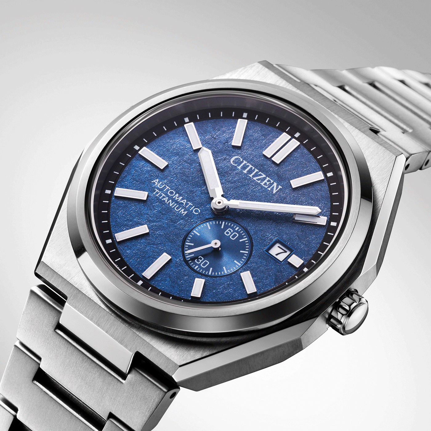 Herenhorloge Automatic Titanium Blauw - NJ0180-80L