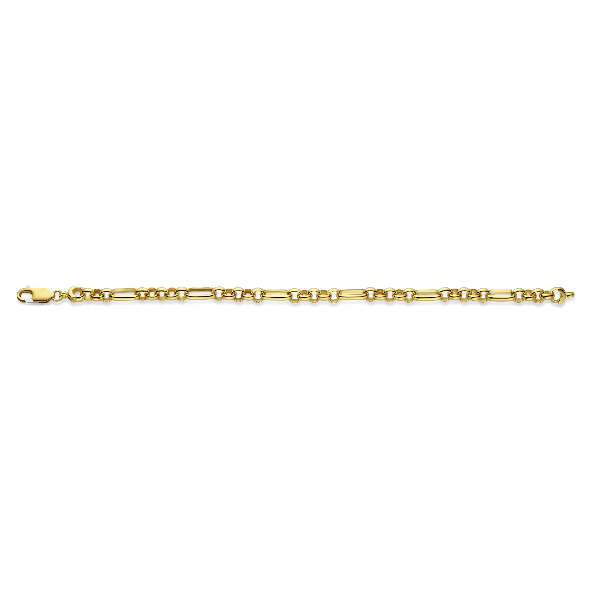 Schakelketting van goud met zilveren kern 5 mm - 40-FS0505-Y