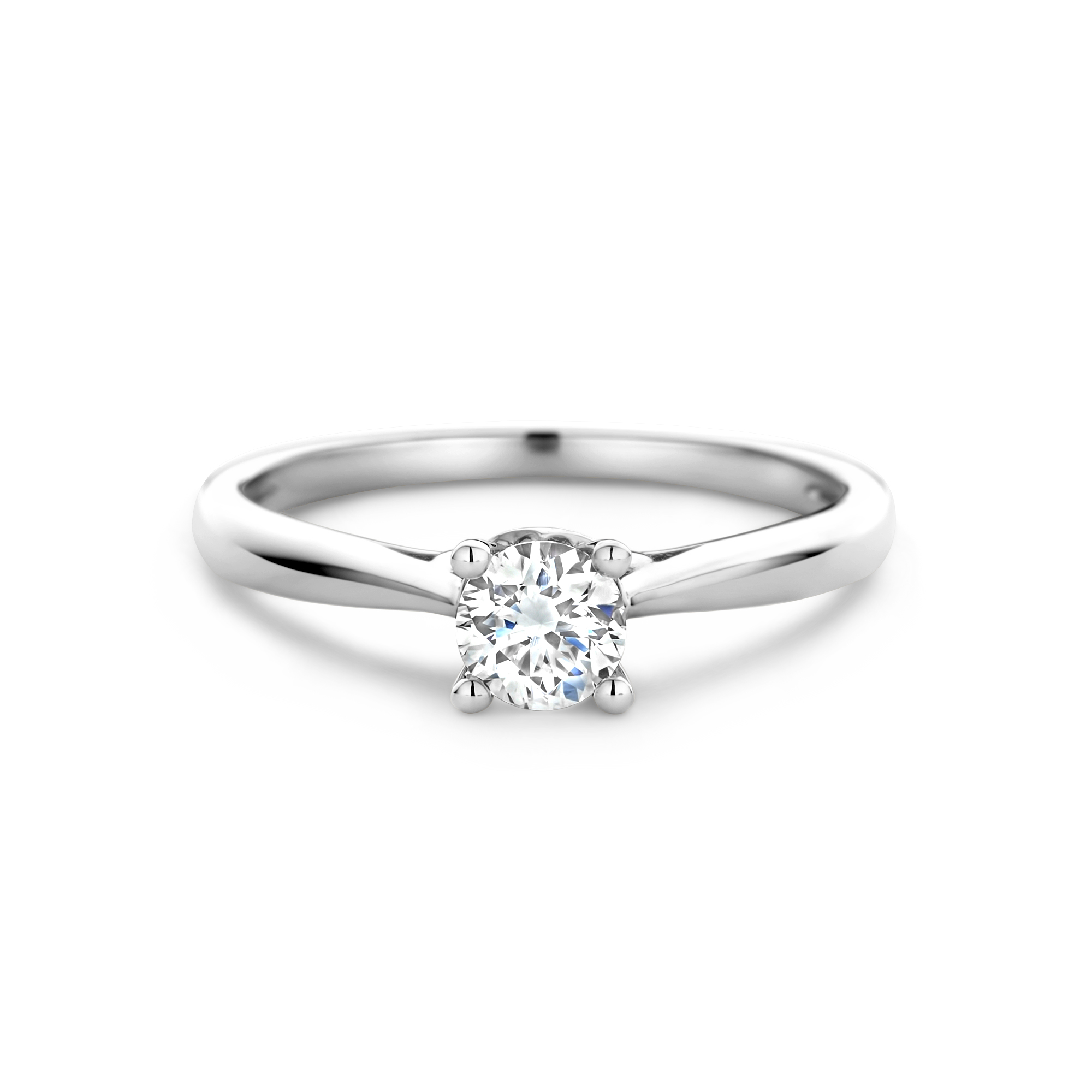 Solitaire ring met lab grown diamant