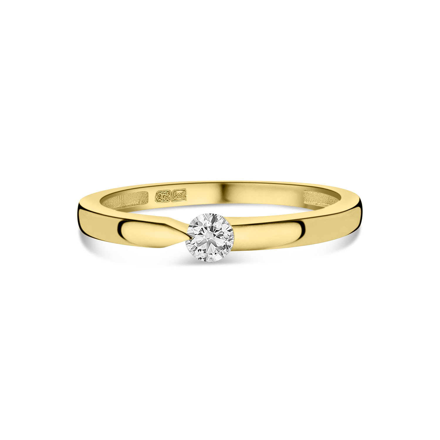 Geelgouden ring met zirkonia R122-X4-VX3SZR200276-FCZ-Y