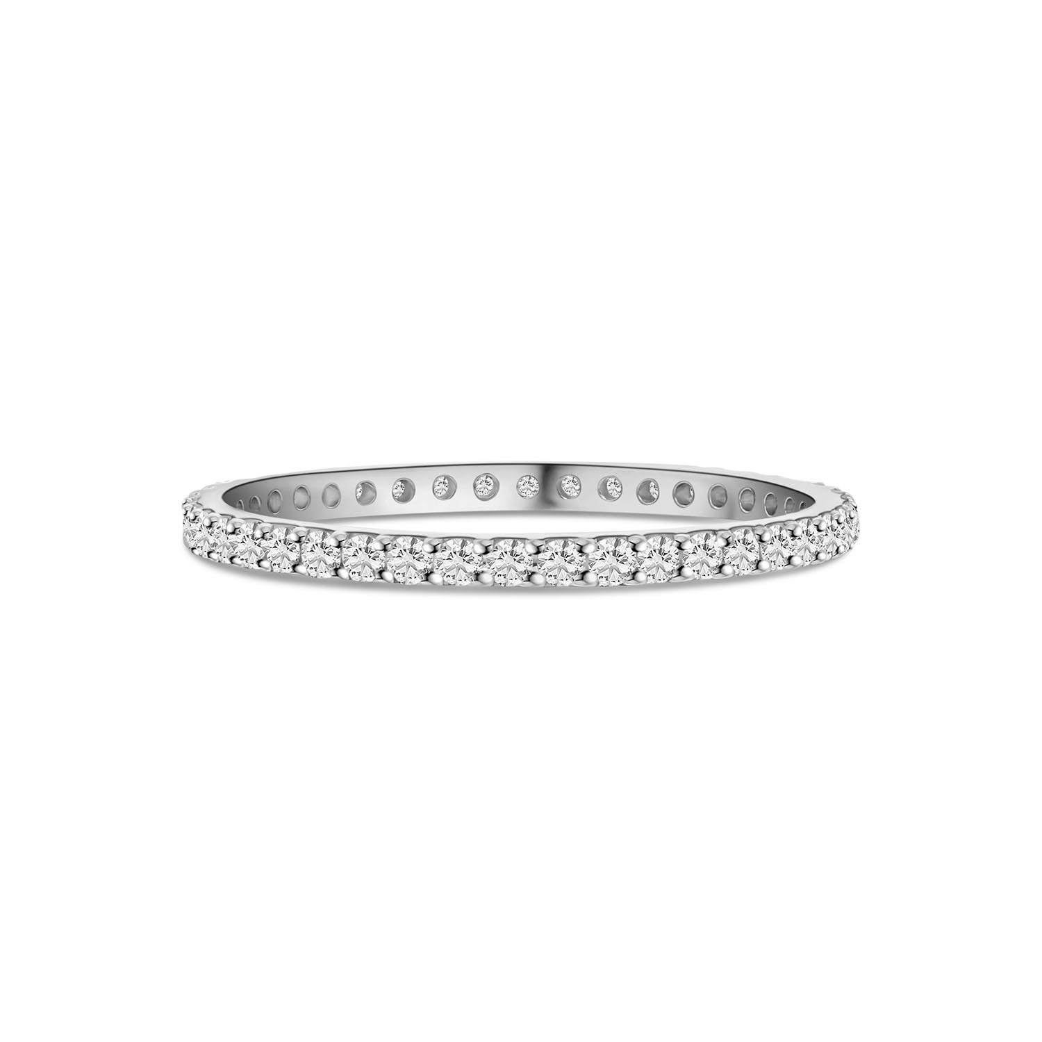 Witgouden eternity ring met diamanten R177-UFOH9501-W